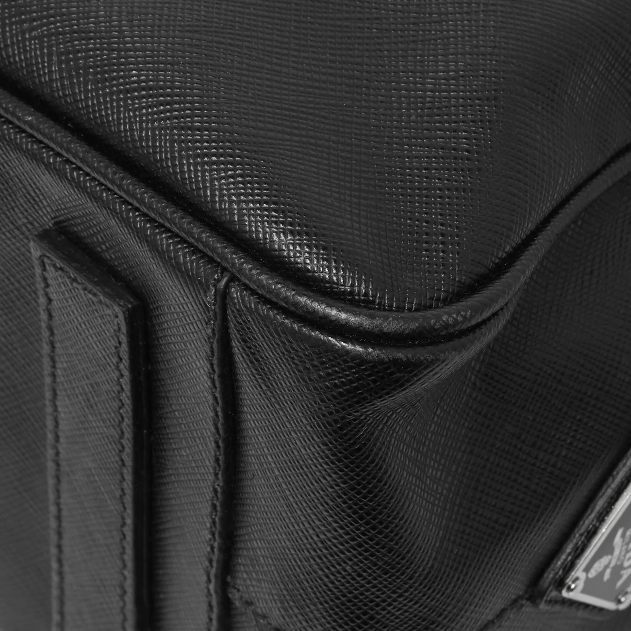 Prada Black Saffiano Travel Briefcase - Image 5