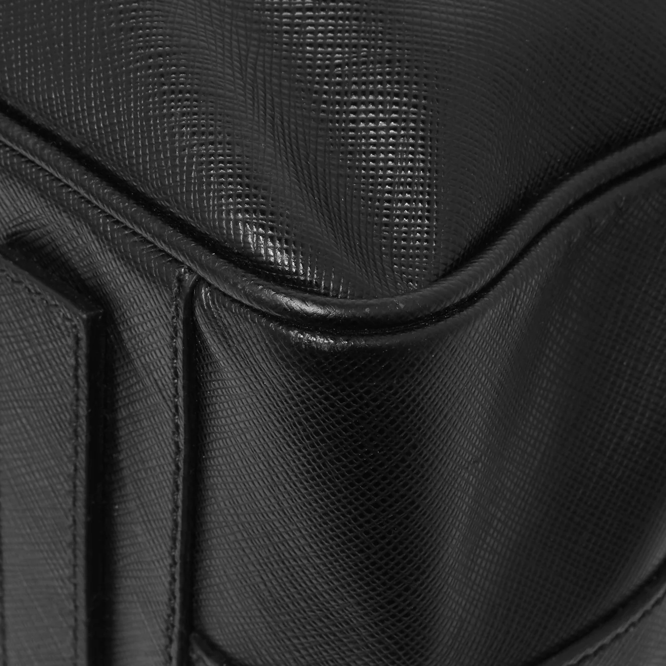 Prada Black Saffiano Travel Briefcase - Image 7