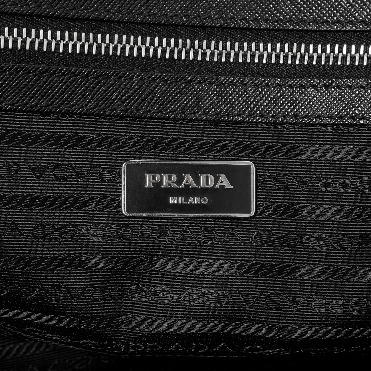 Prada Black Saffiano Travel Briefcase - Image 9