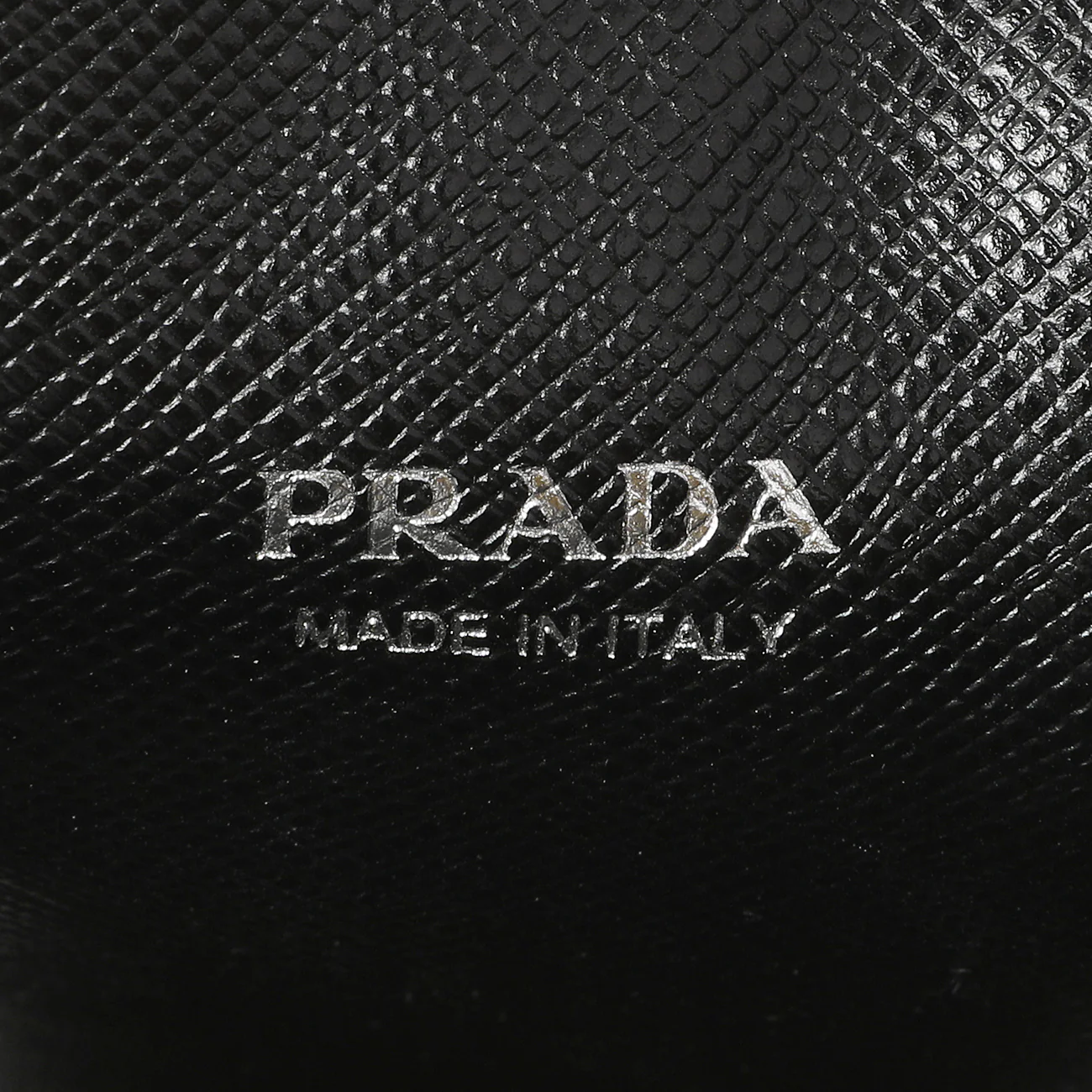Prada Black Saffiano Triangle Lanyard Phone Case - Image 5