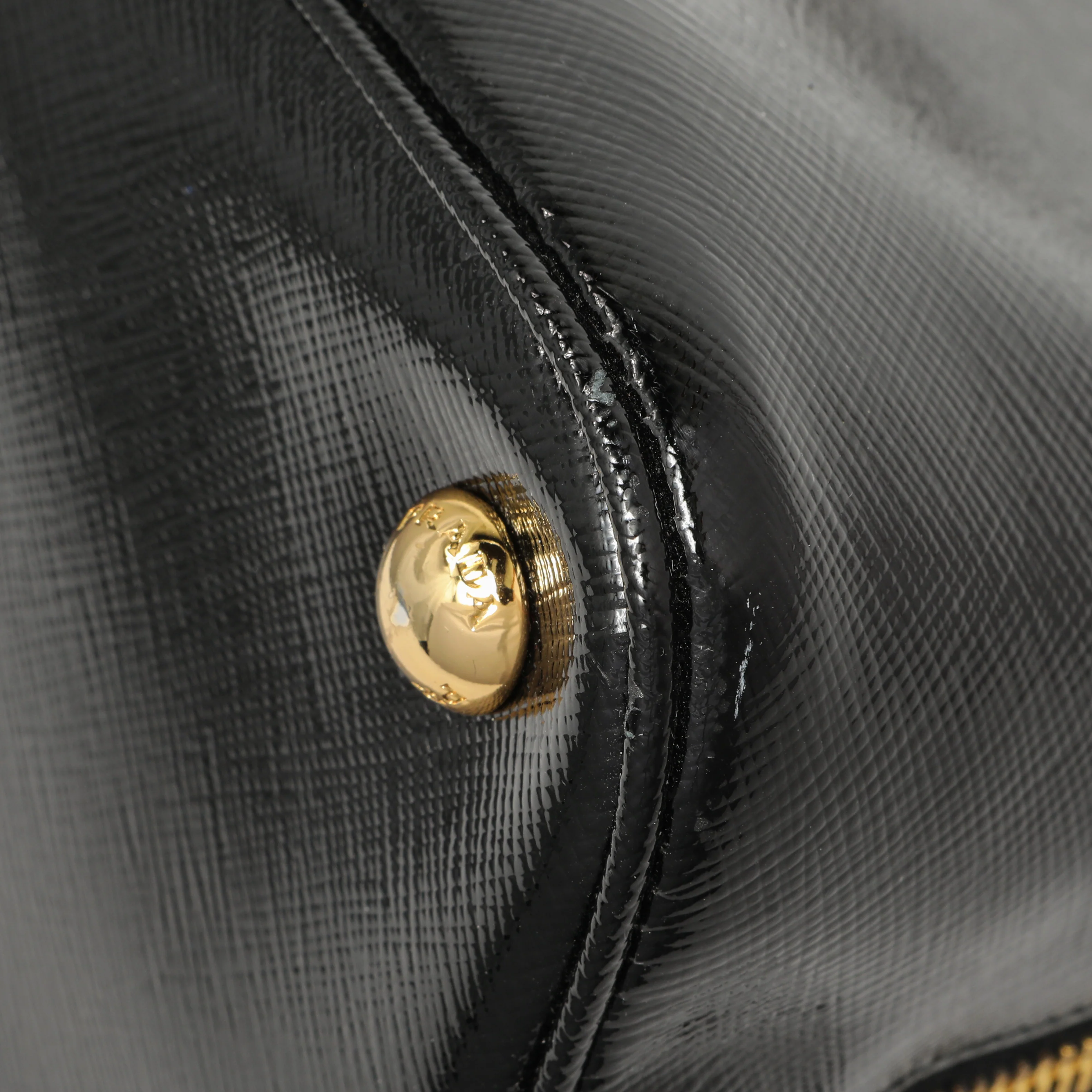Prada Black Saffiano Vernice Promenade Tote - Image 5