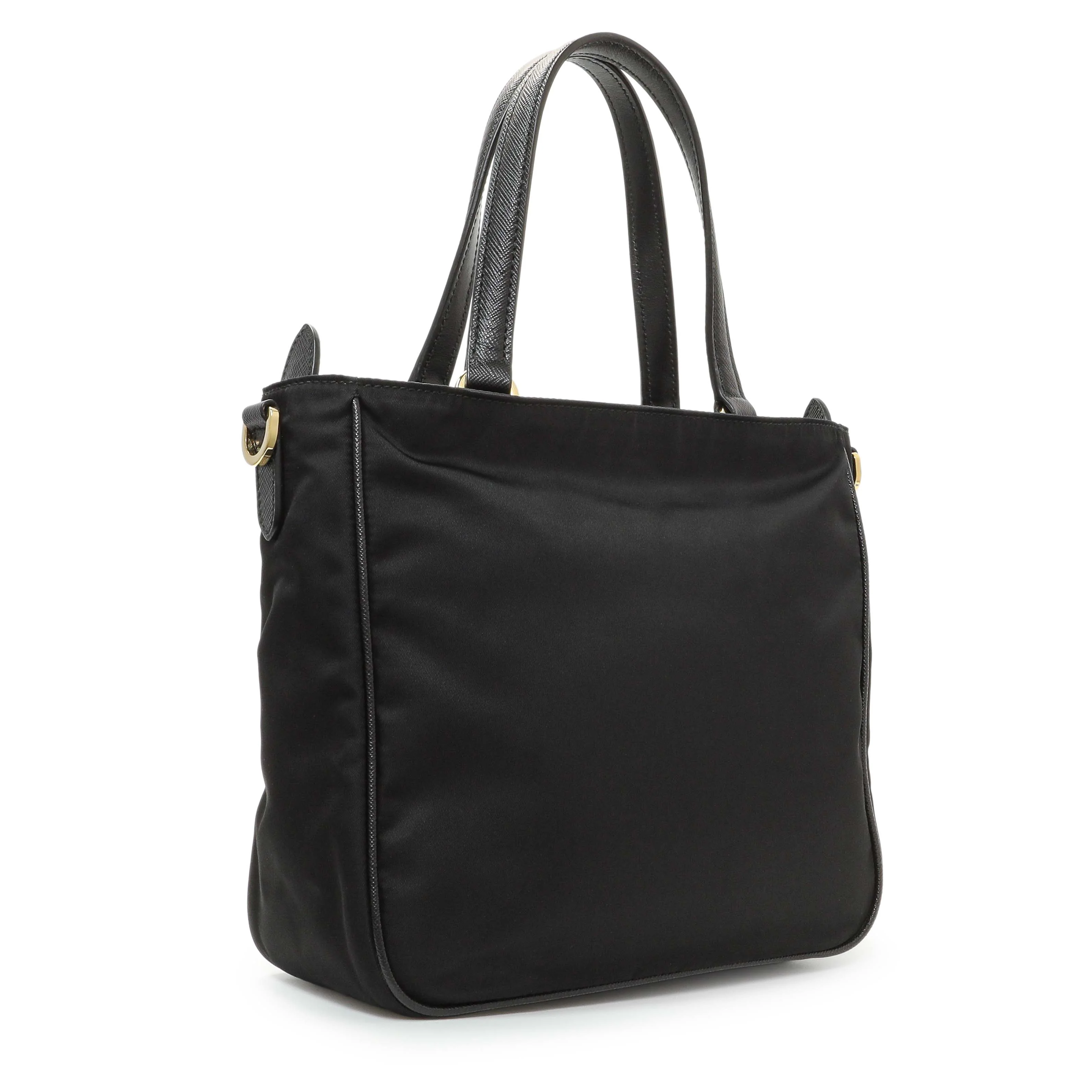 Prada Black Tessuto Front Pocket Bag - Image 2