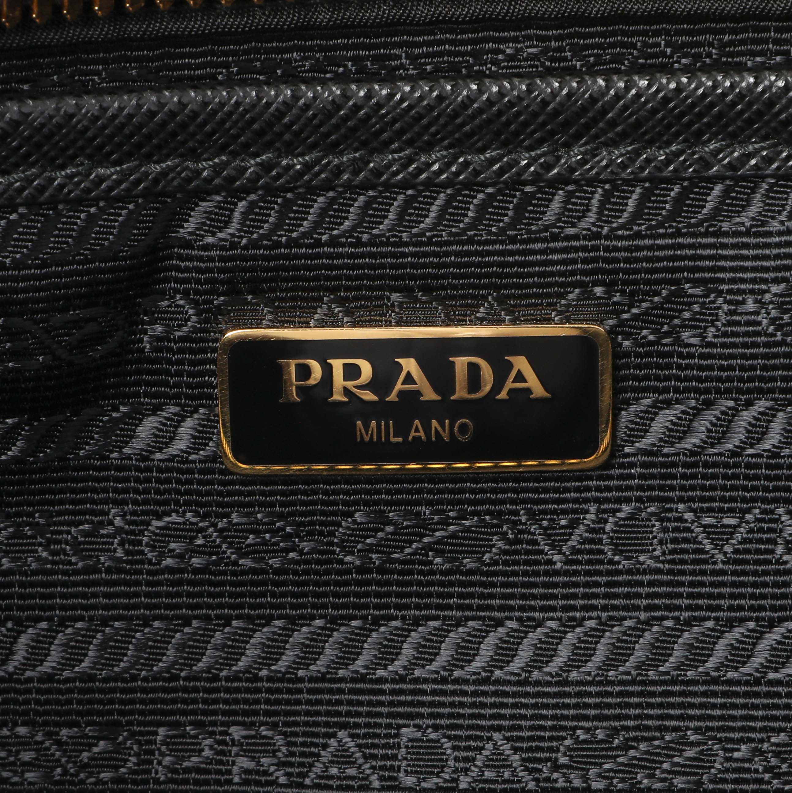 Prada Black Tessuto Front Pocket Bag - Image 5
