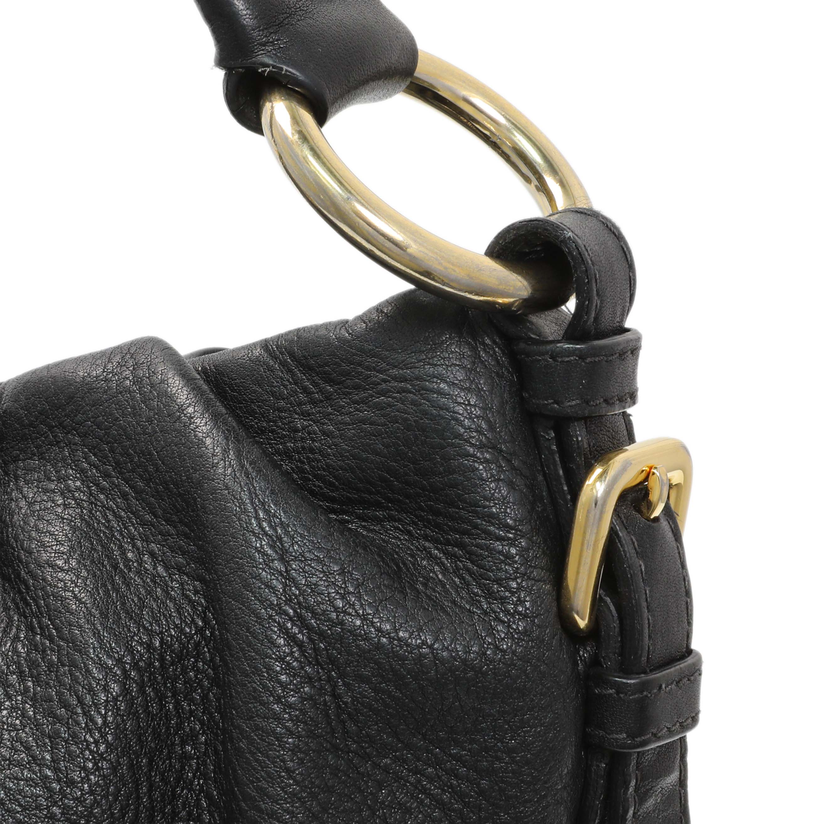 Prada Black Vitello Daino Shoulder Bag - Image 6