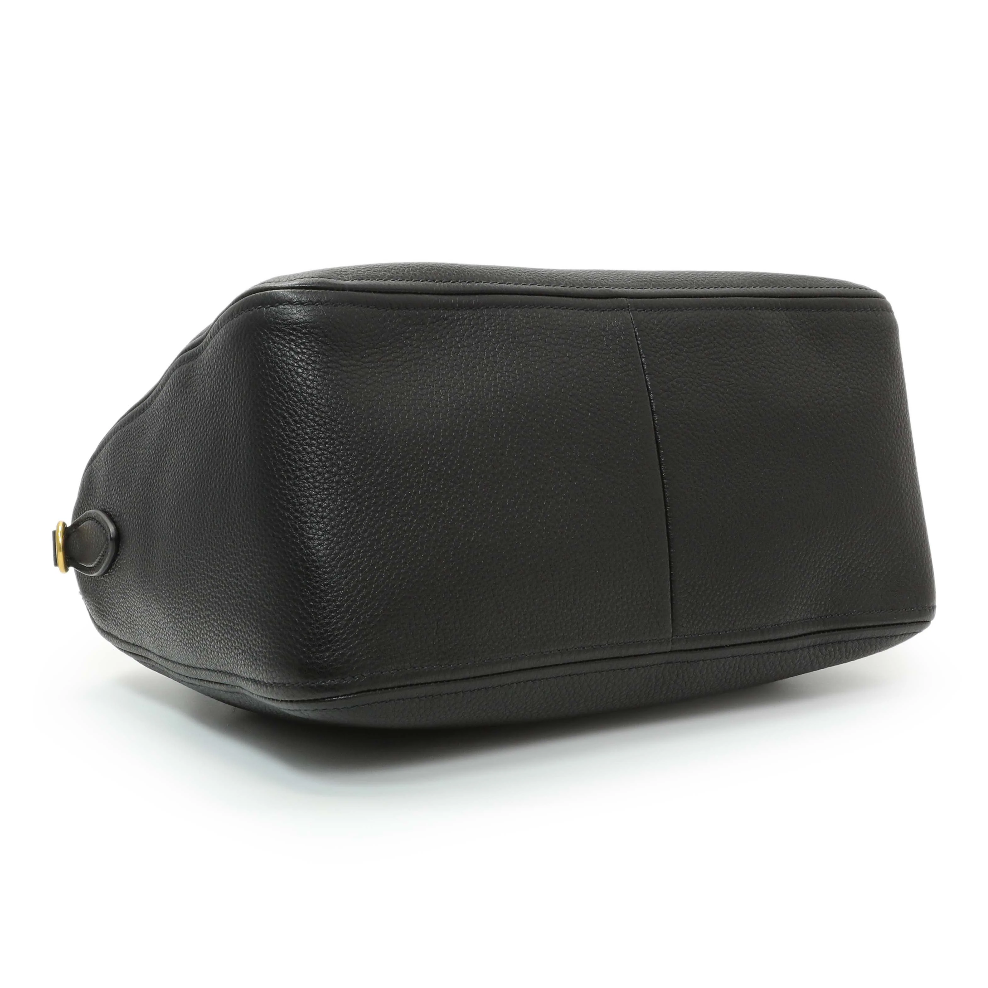 Prada Black Vitello Phenix Boston Bag - Image 3