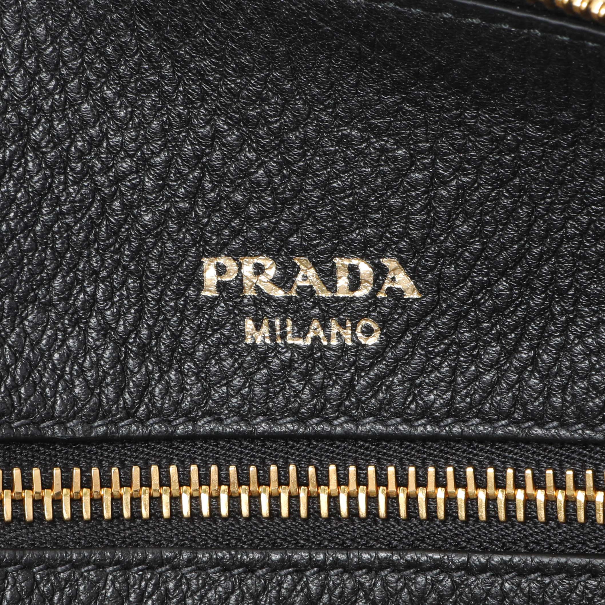 Prada Black Vitello Phenix Boston Bag - Image 5