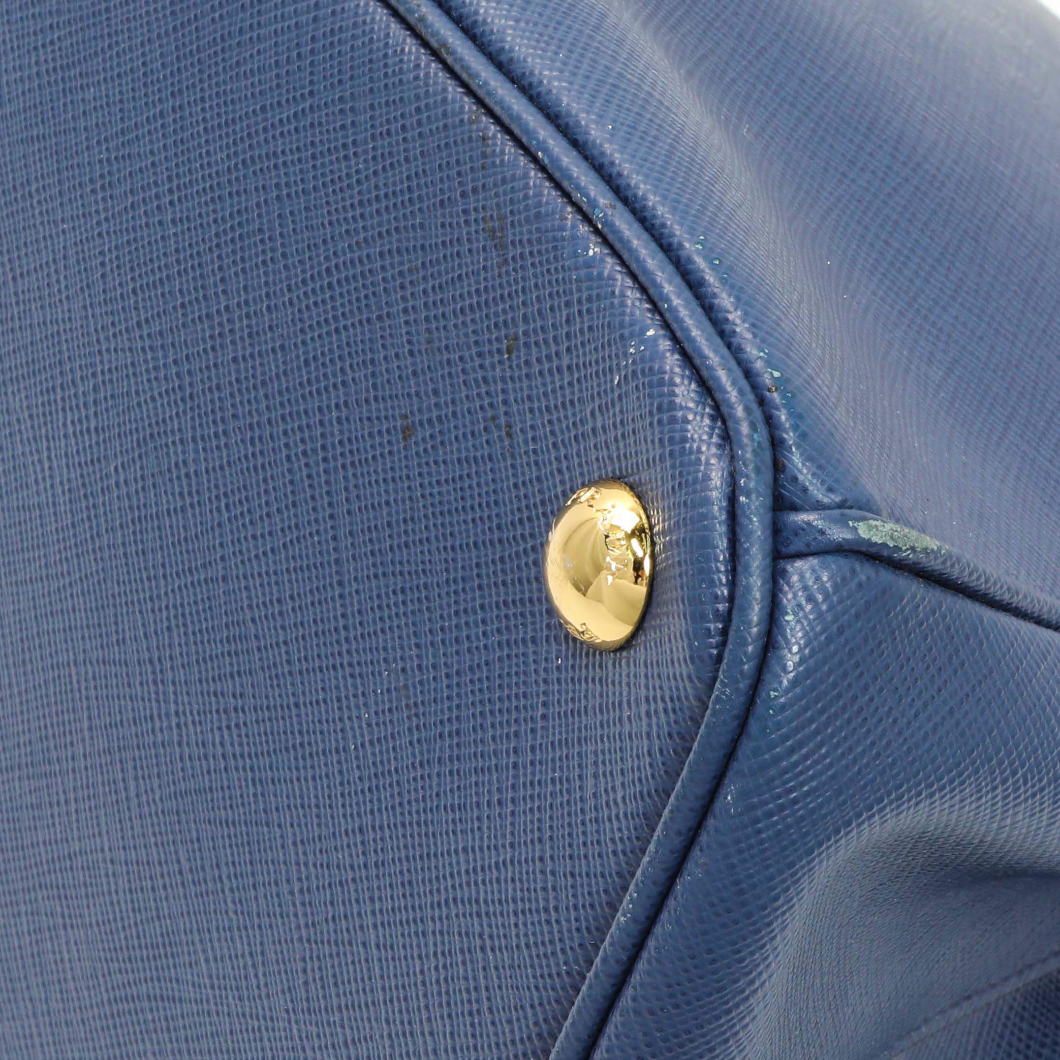 Prada Blue Saffiano Medium Galleria Double Zip Tote - Image 5