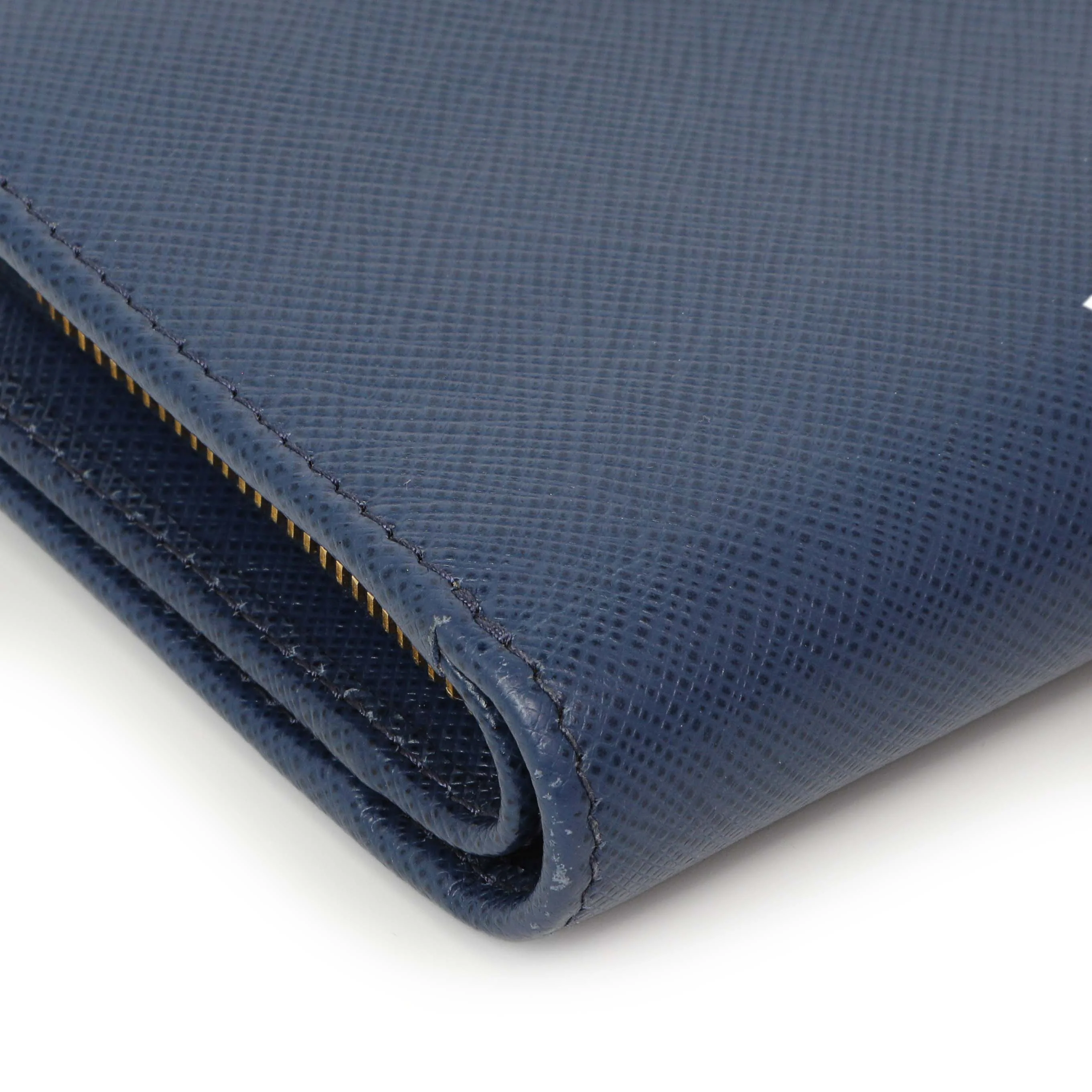 Prada Blue Saffiano Small Wallet - Image 10