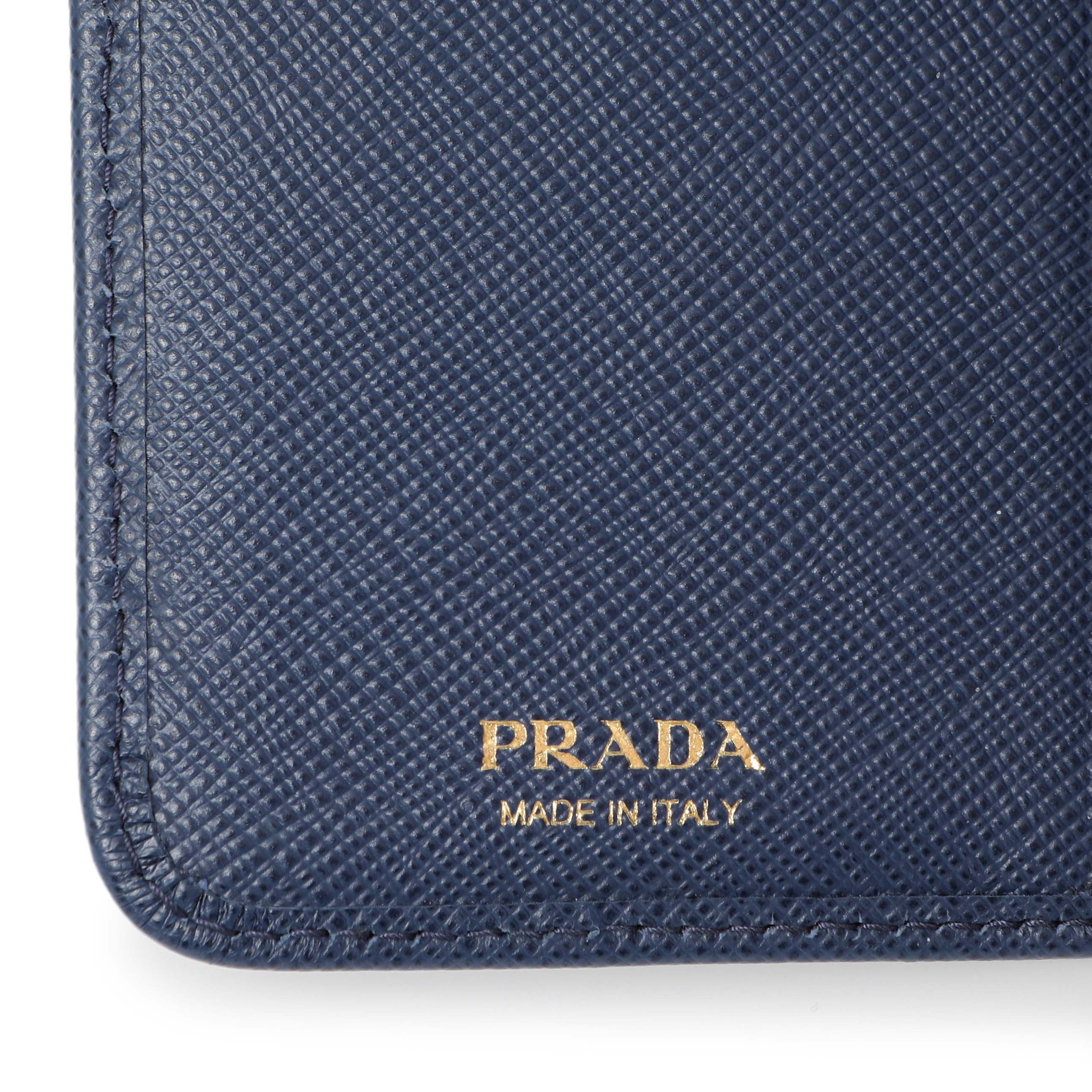 Prada Blue Saffiano Small Wallet - Image 14