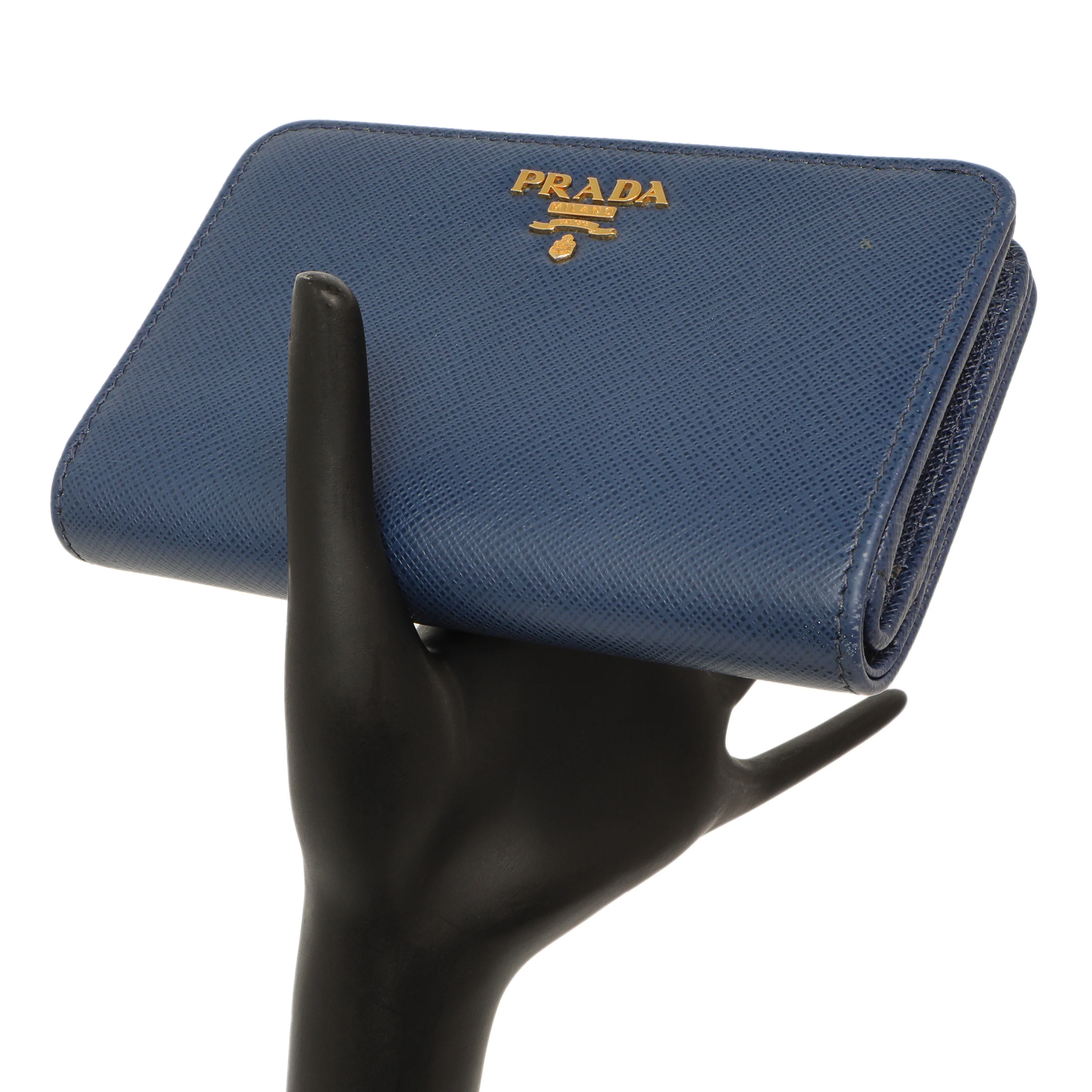 Prada Blue Saffiano Small Wallet - Image 15