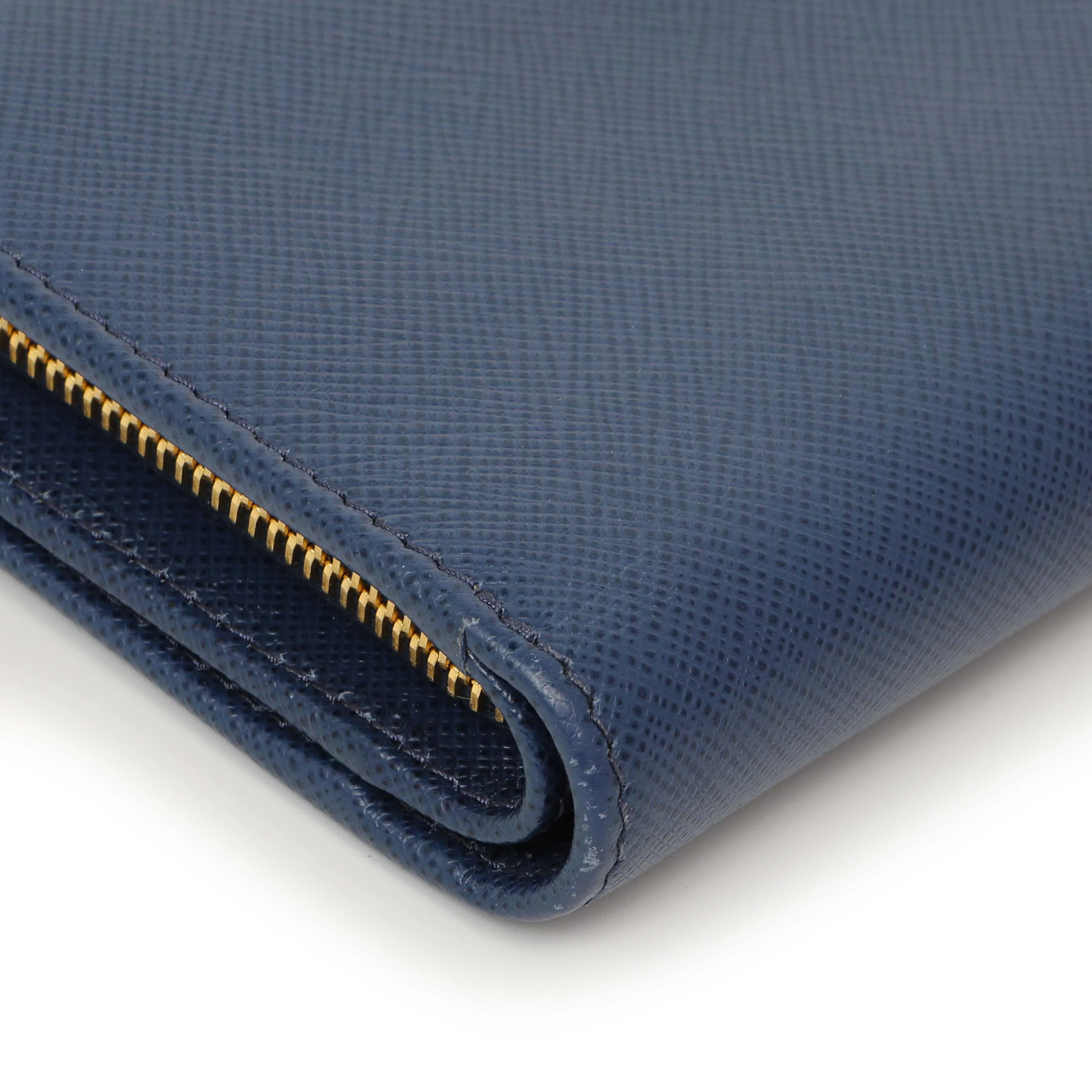 Prada Blue Saffiano Small Wallet - Image 4