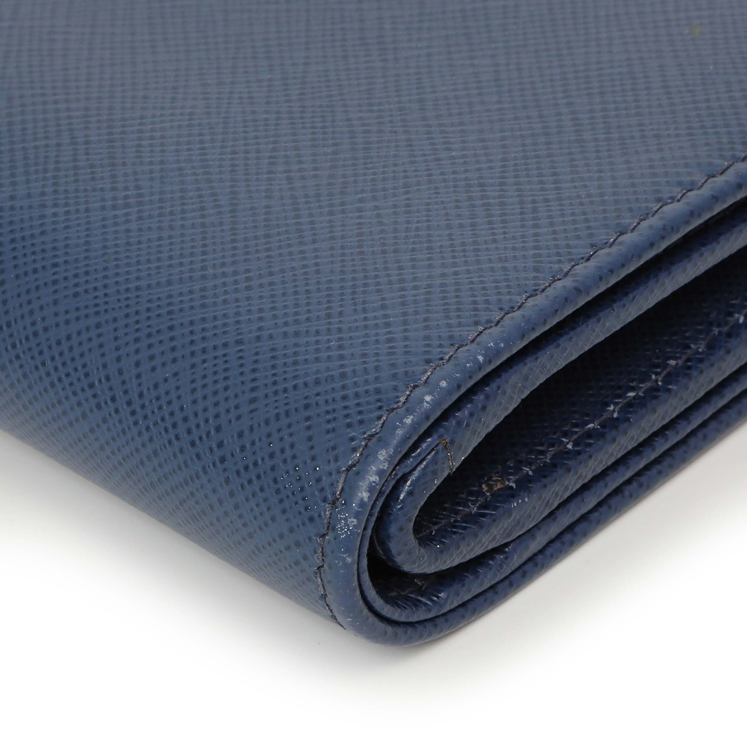 Prada Blue Saffiano Small Wallet - Image 5