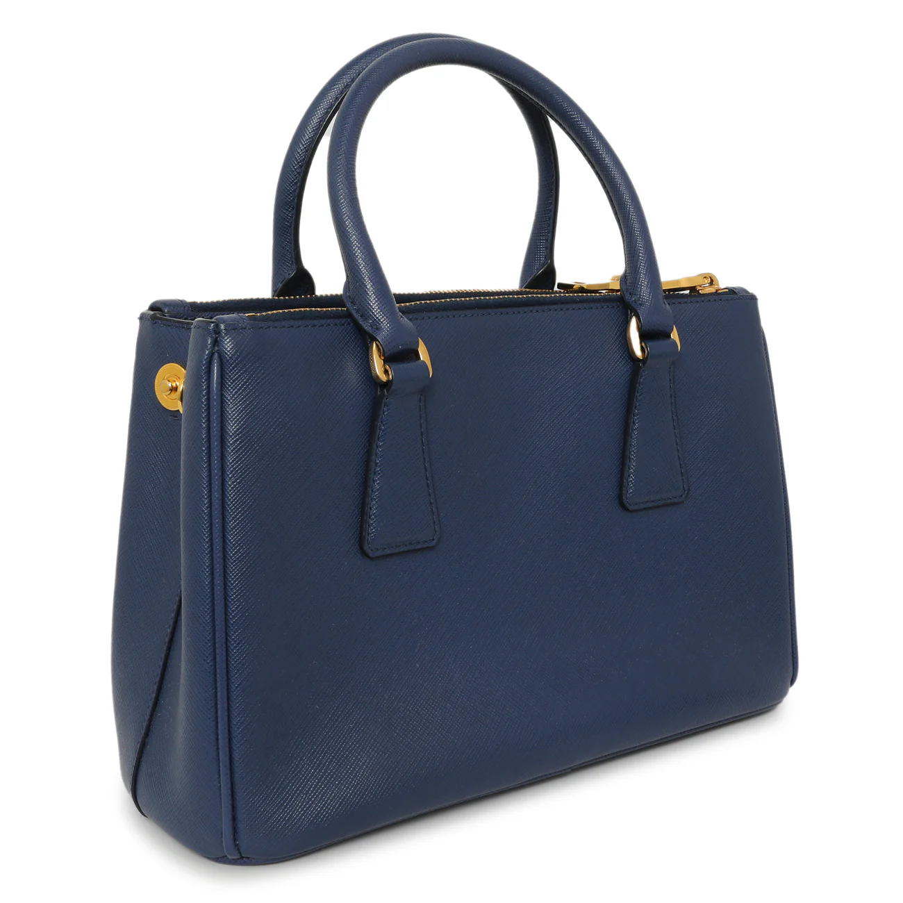 Prada Bluette Saffiano Small Galleria Double Zip Tote - Image 2