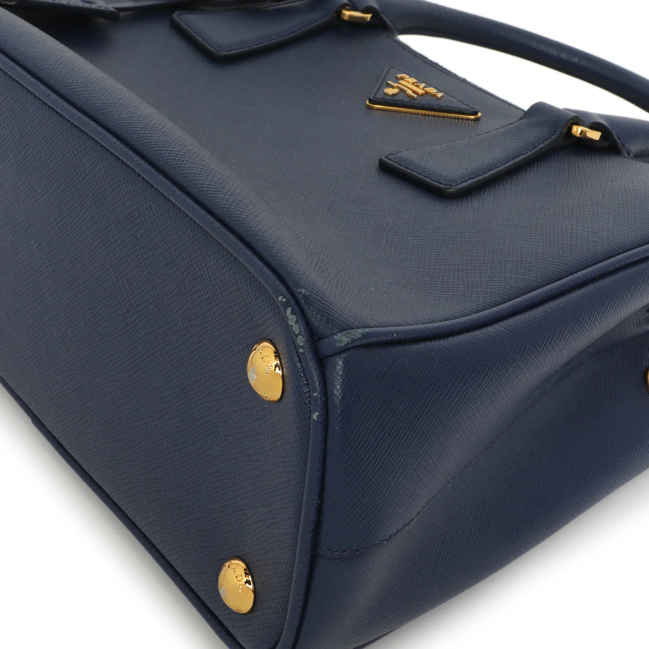 Prada Bluette Saffiano Small Galleria Double Zip Tote - Image 5