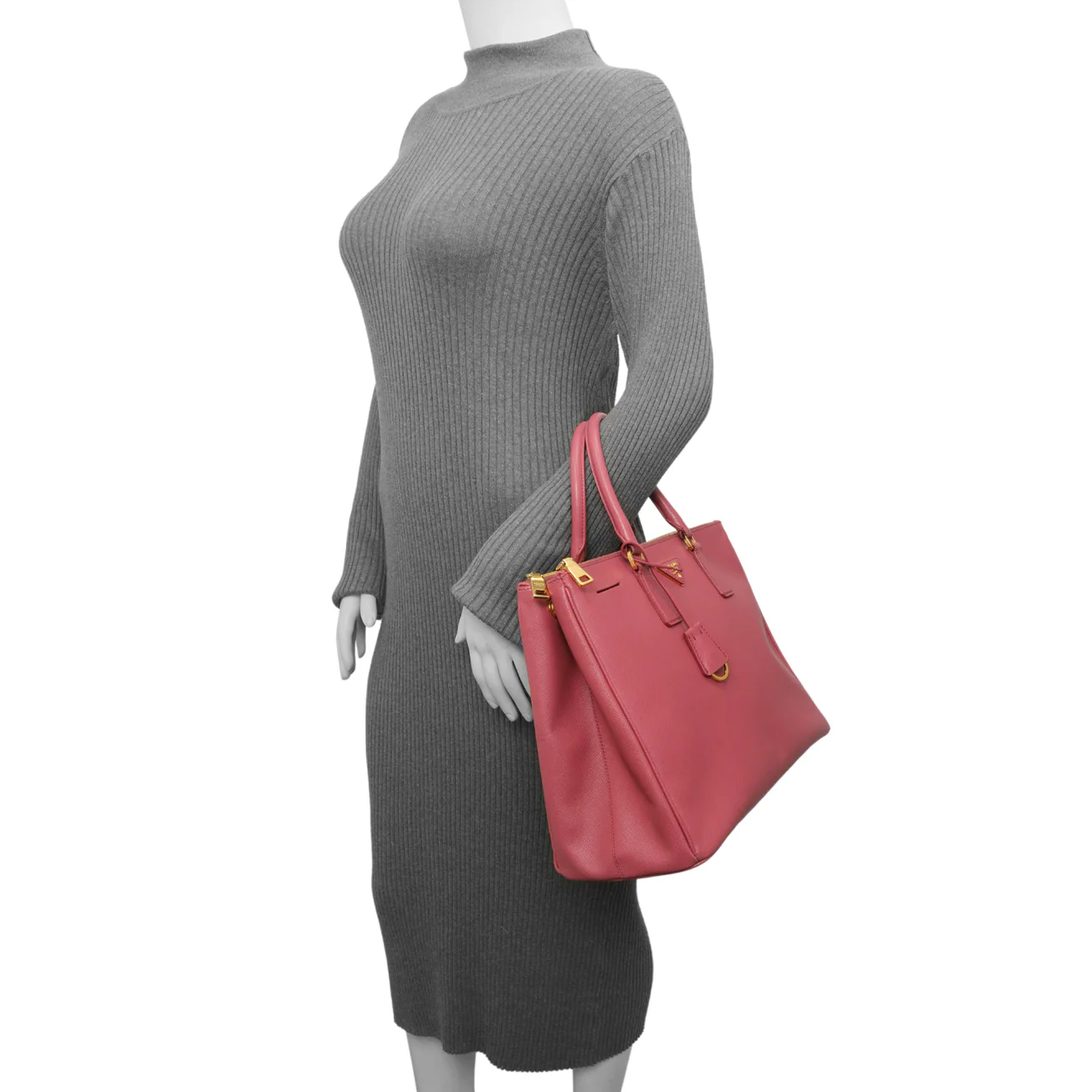 Prada Bruyere Saffiano Large Galleria Double Zip Tote - Image 10