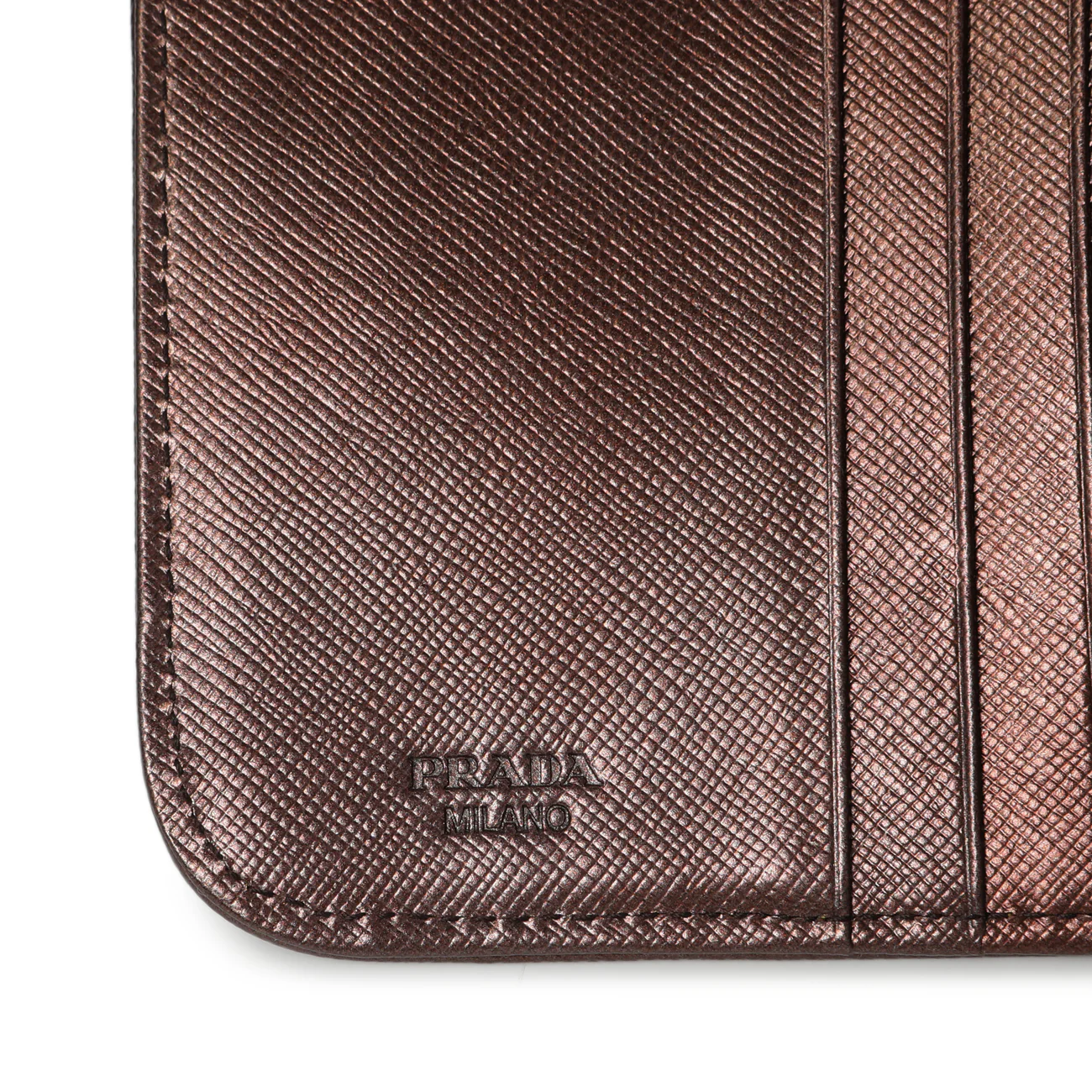 Prada Burgundy Nylon Compact Wallet - Image 5
