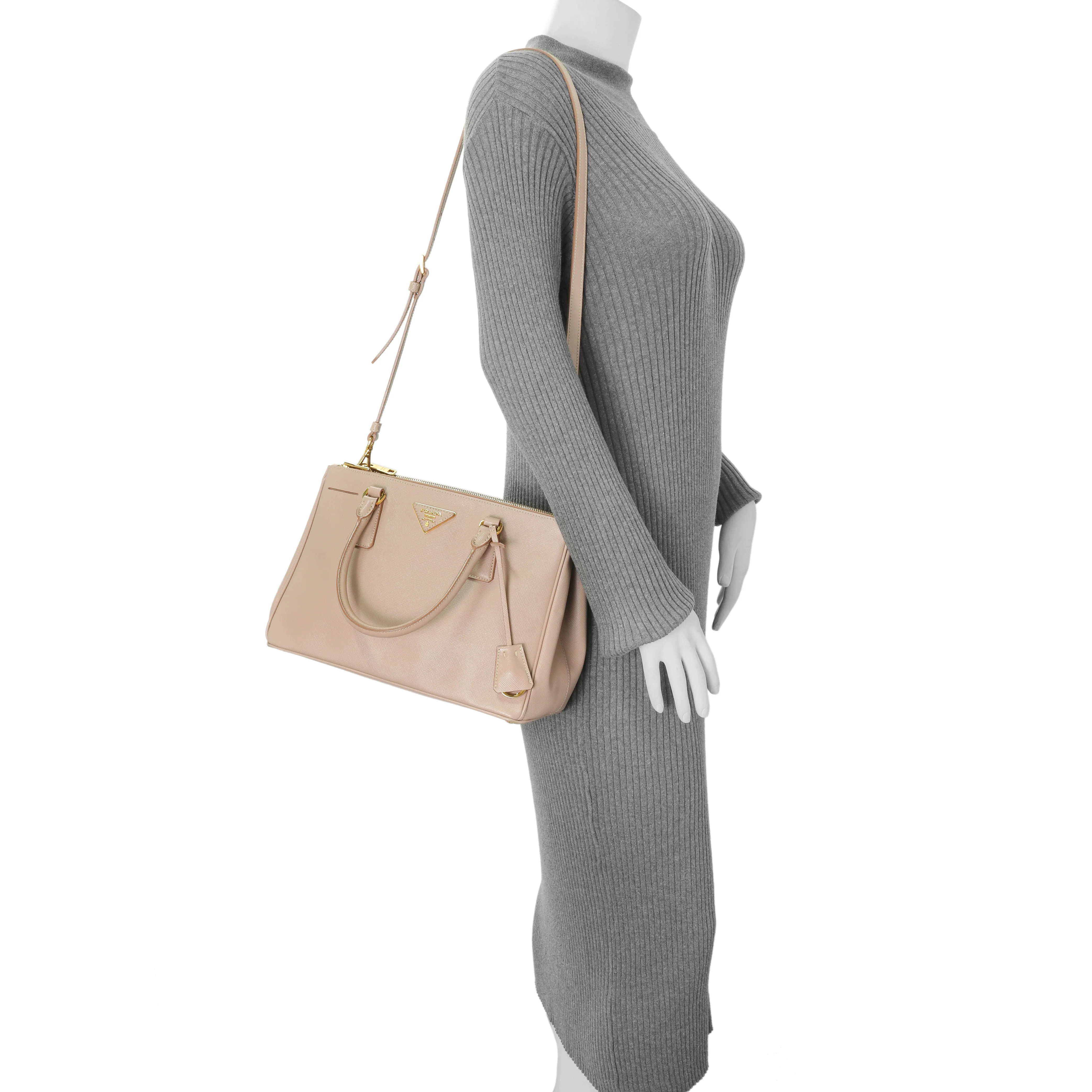 Prada Cammeo Saffiano Medium Galleria Double Zip Tote - Image 10