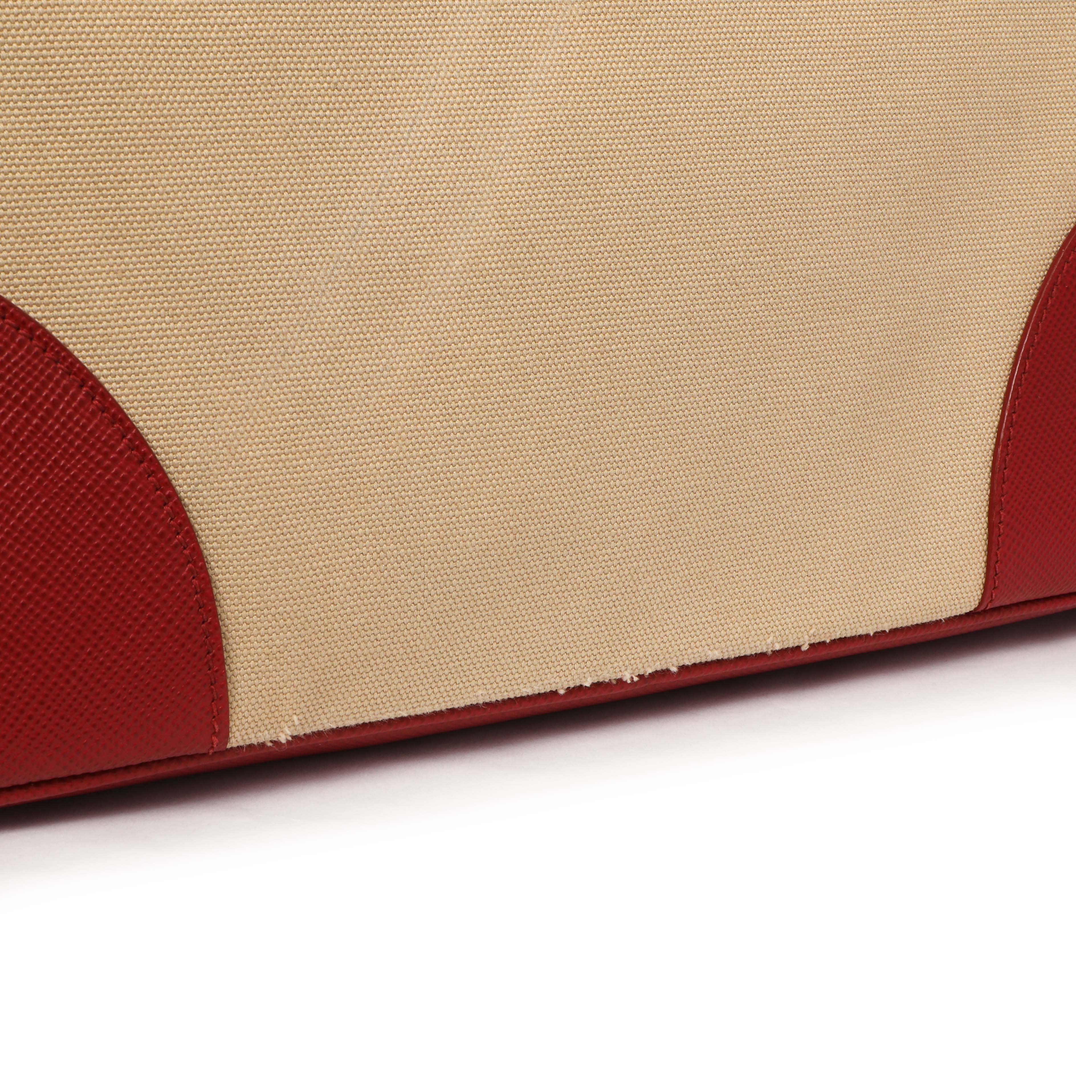Prada Canapa Saffiano Large Double Bag - Image 13