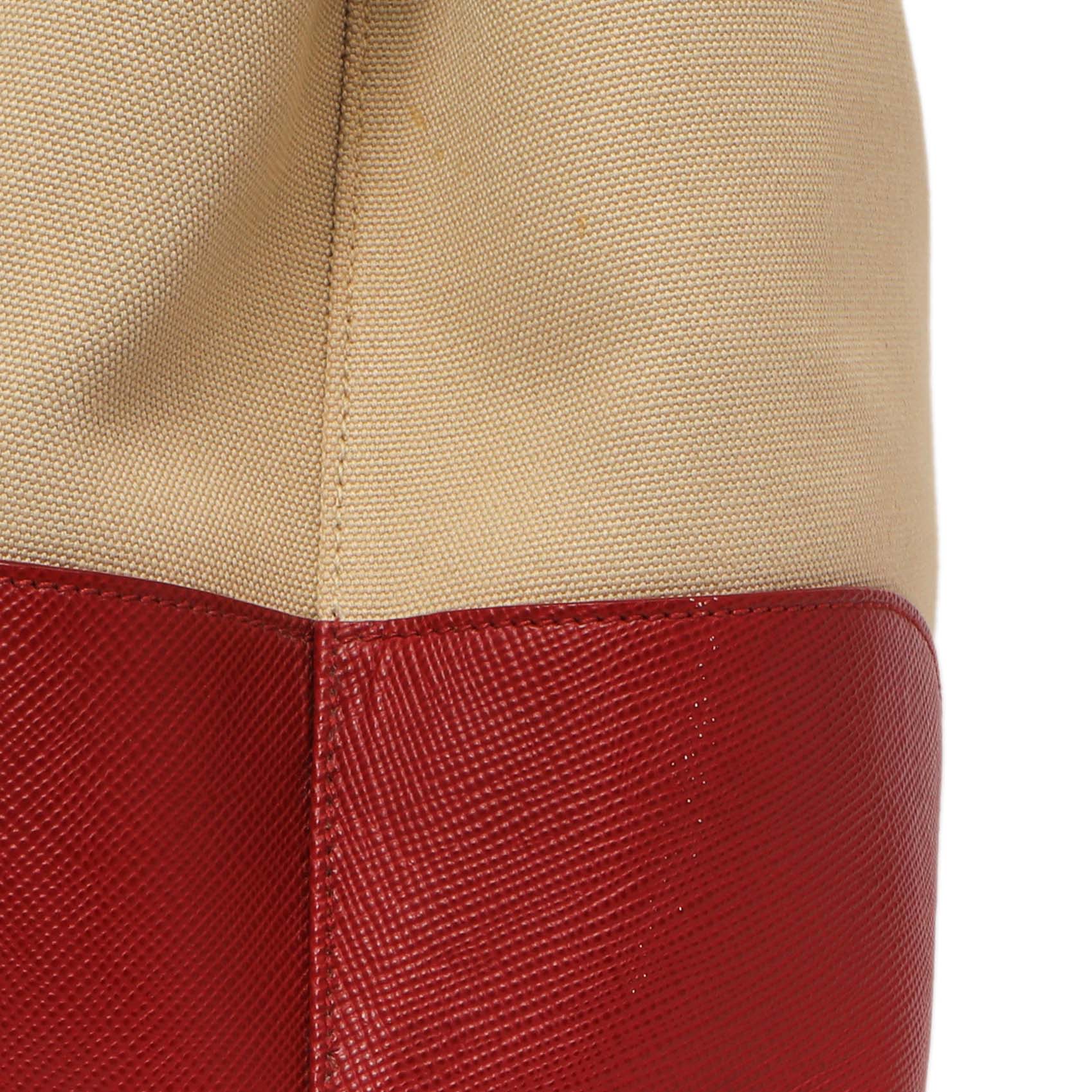 Prada Canapa Saffiano Large Double Bag - Image 14