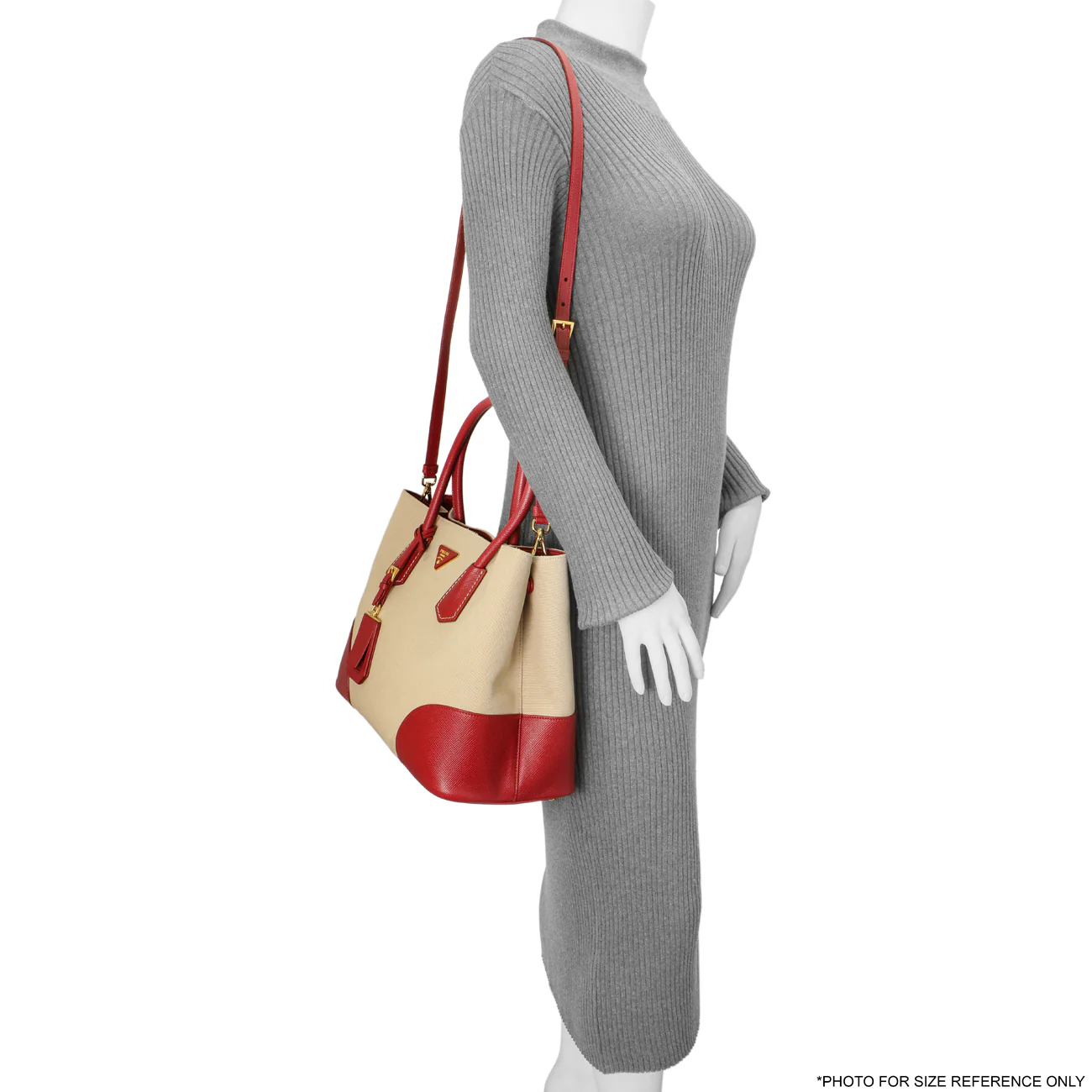 Prada Canapa Saffiano Large Double Bag - Image 15