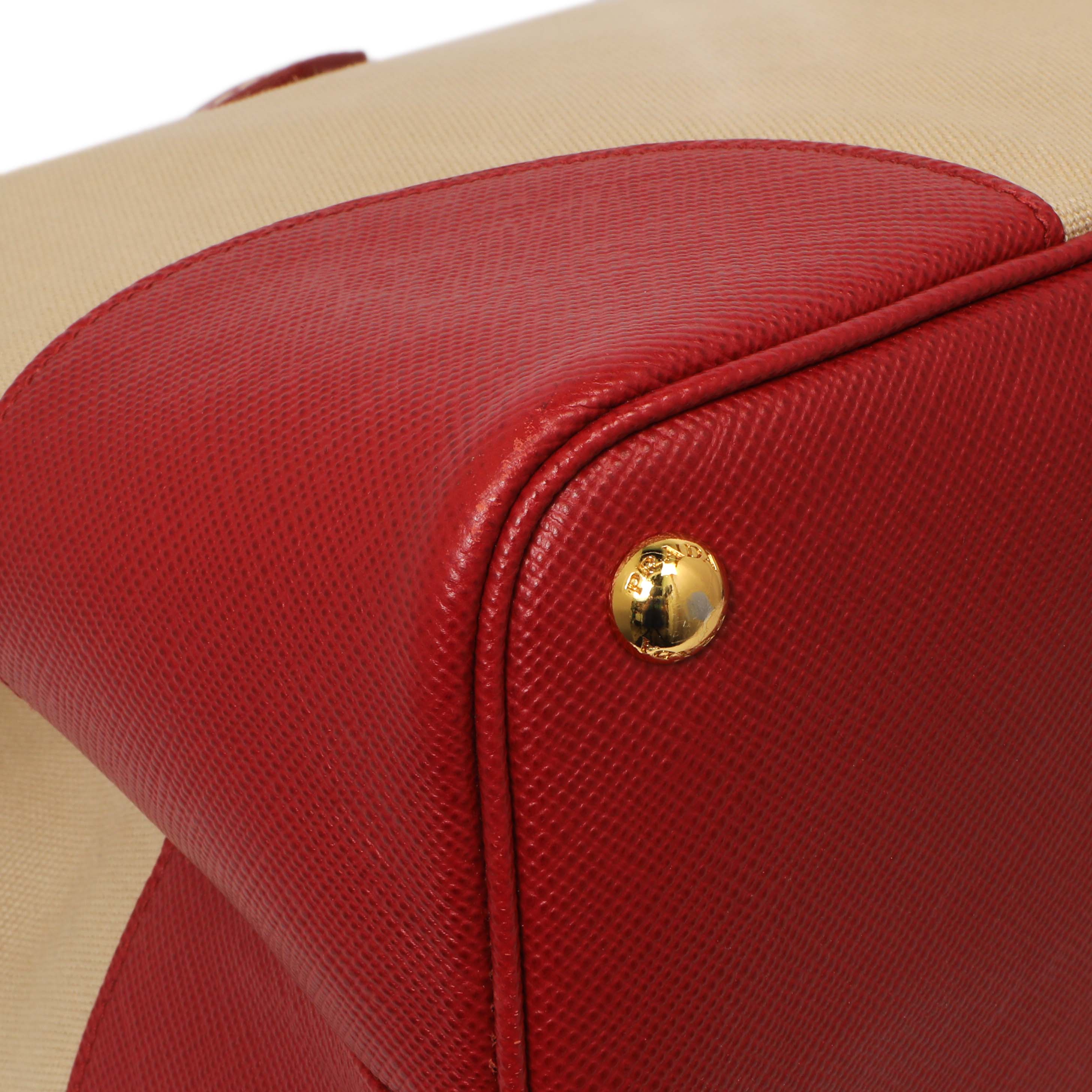 Prada Canapa Saffiano Large Double Bag - Image 4
