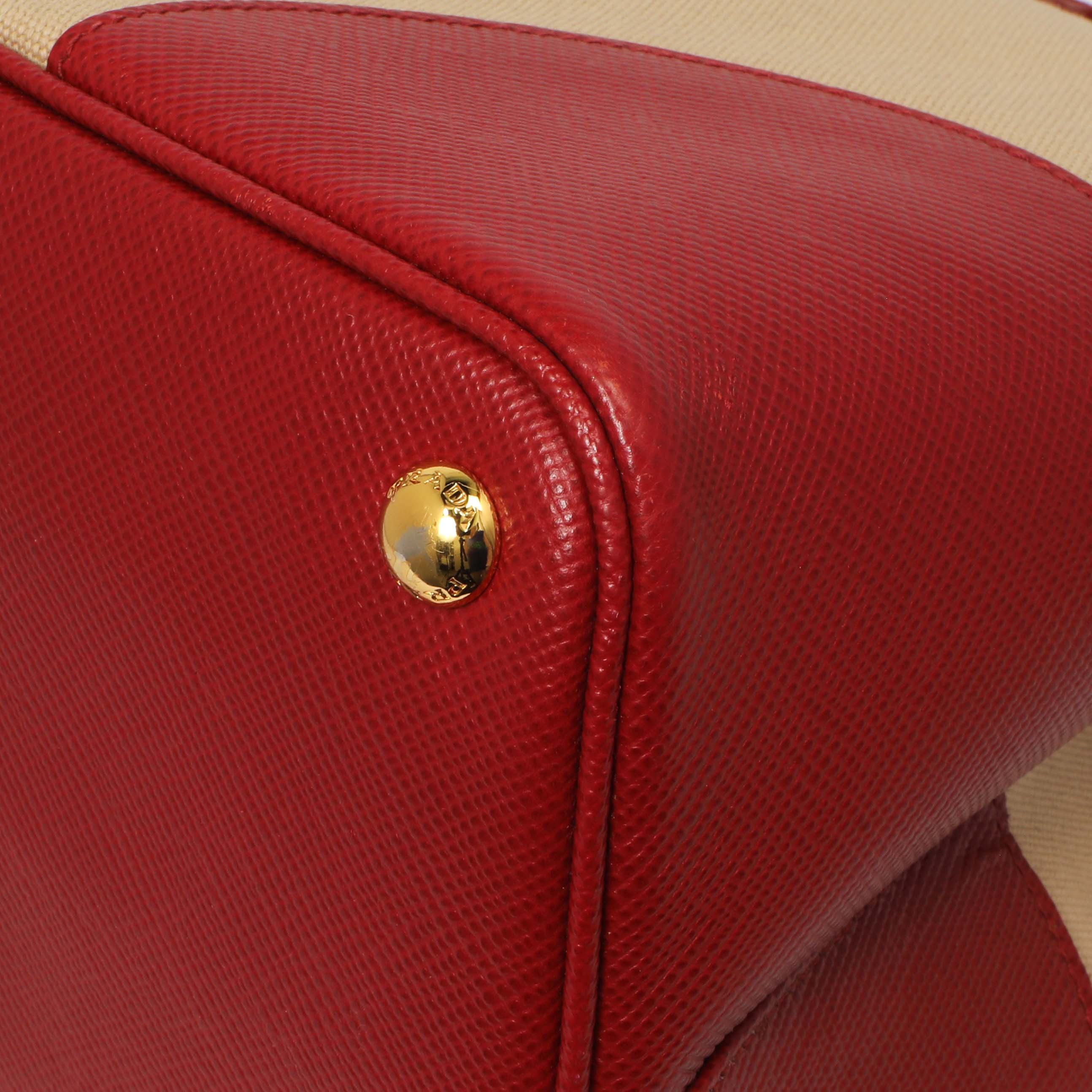Prada Canapa Saffiano Large Double Bag - Image 5
