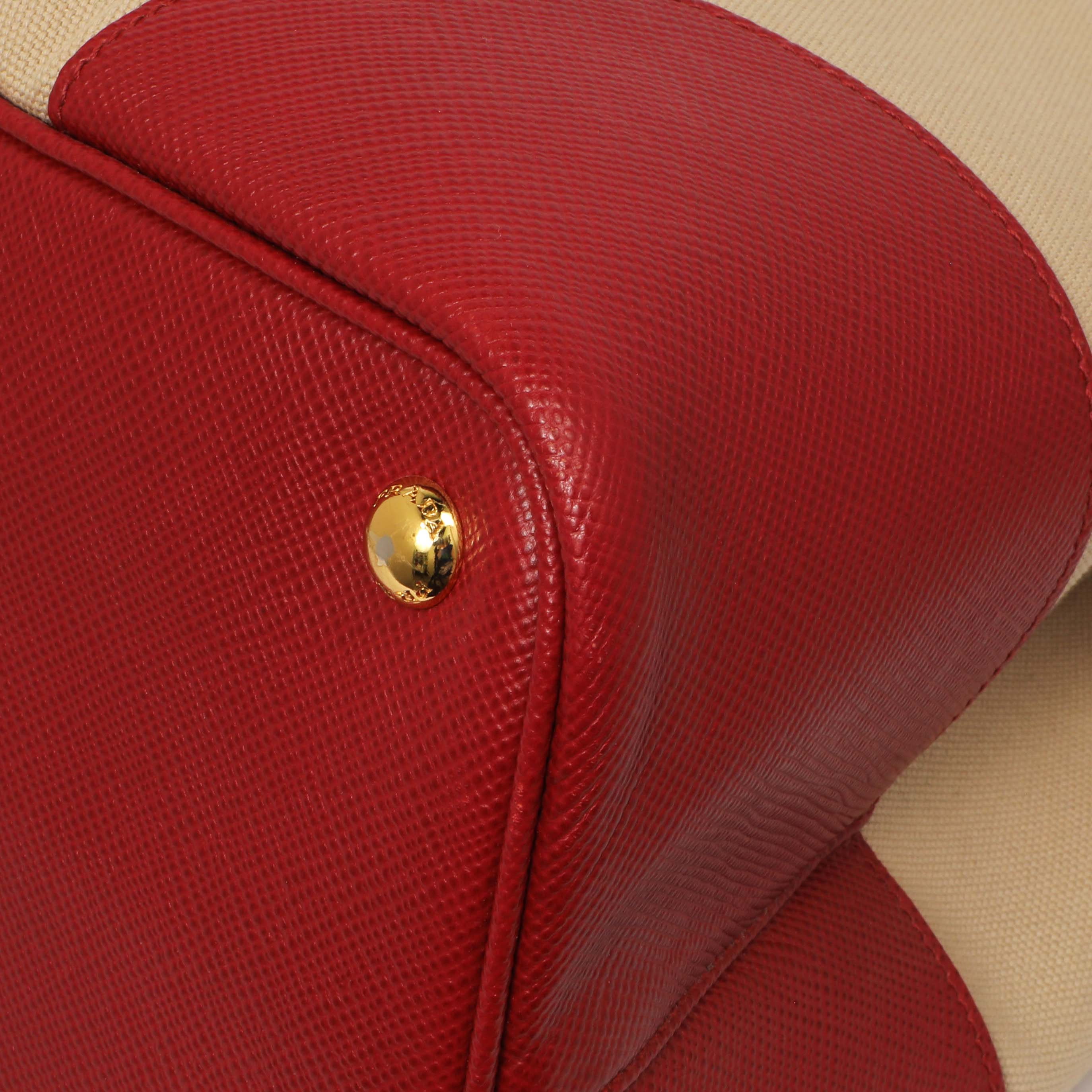 Prada Canapa Saffiano Large Double Bag - Image 7