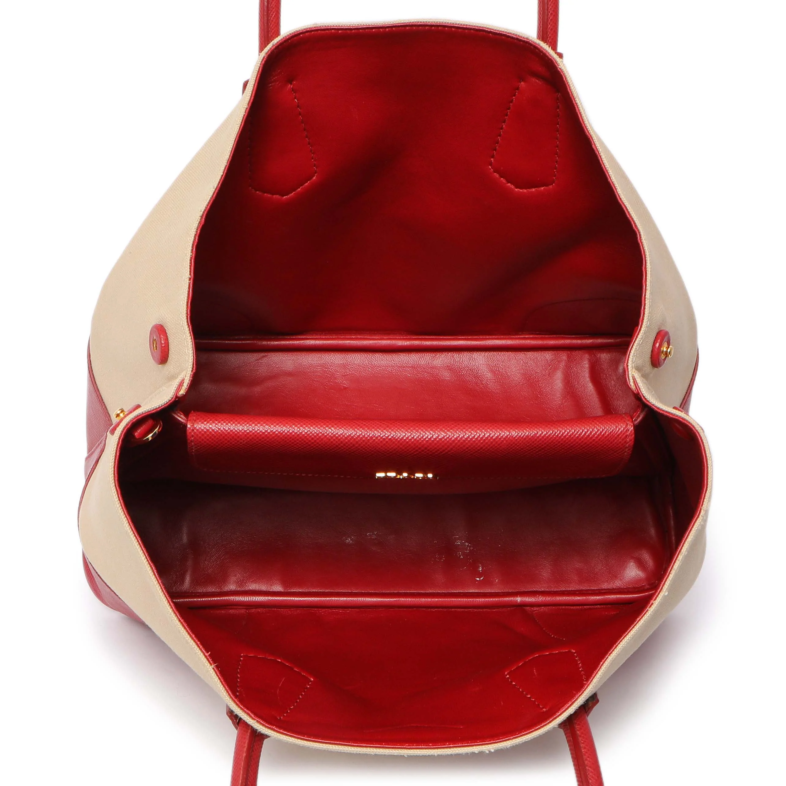 Prada Canapa Saffiano Large Double Bag - Image 8