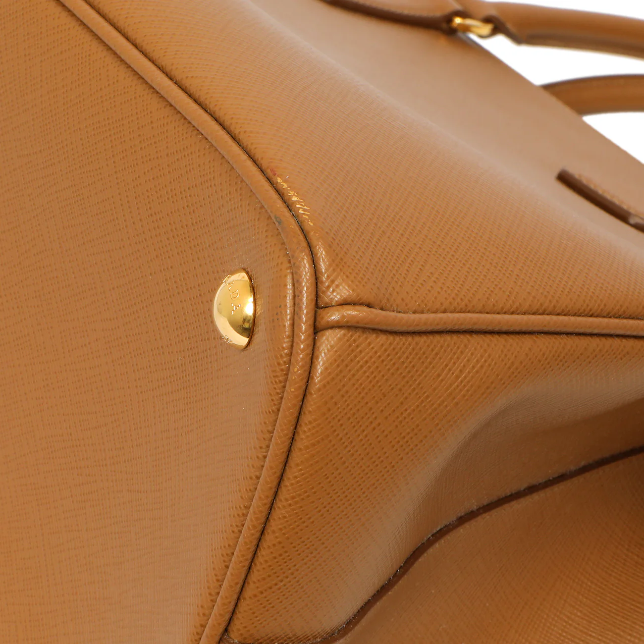 Prada Caramel Saffiano Medium Galleria Double Zip Tote - Image 7
