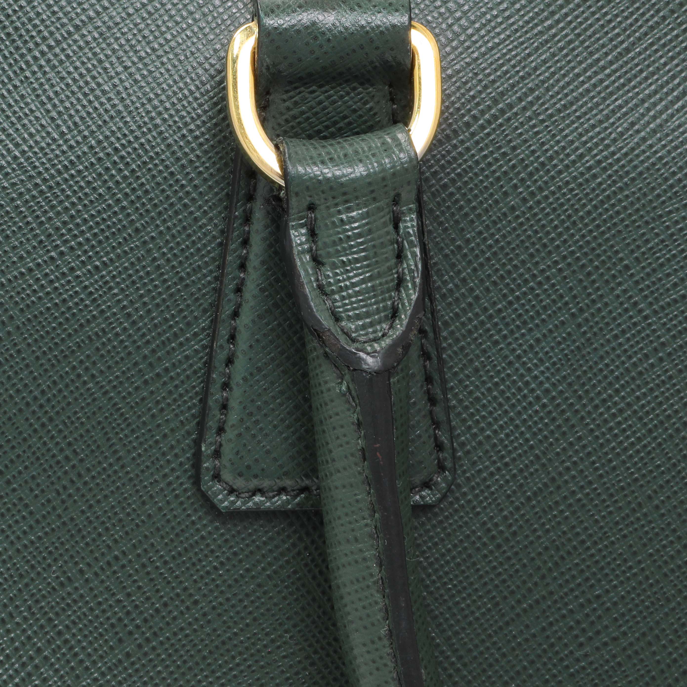 Prada Green Saffiano Medium Promenade Tote - Image 10