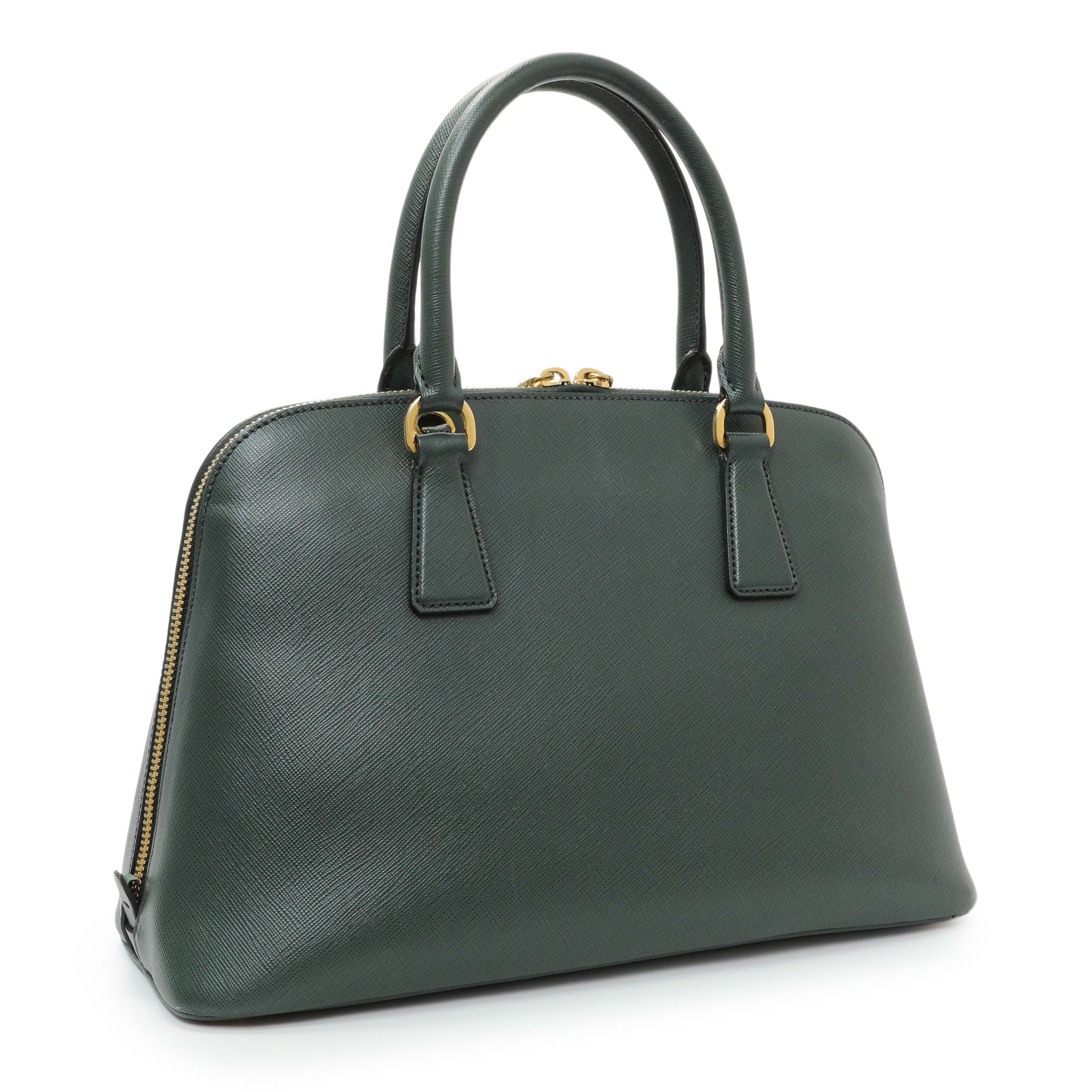 Prada Green Saffiano Medium Promenade Tote - Image 2