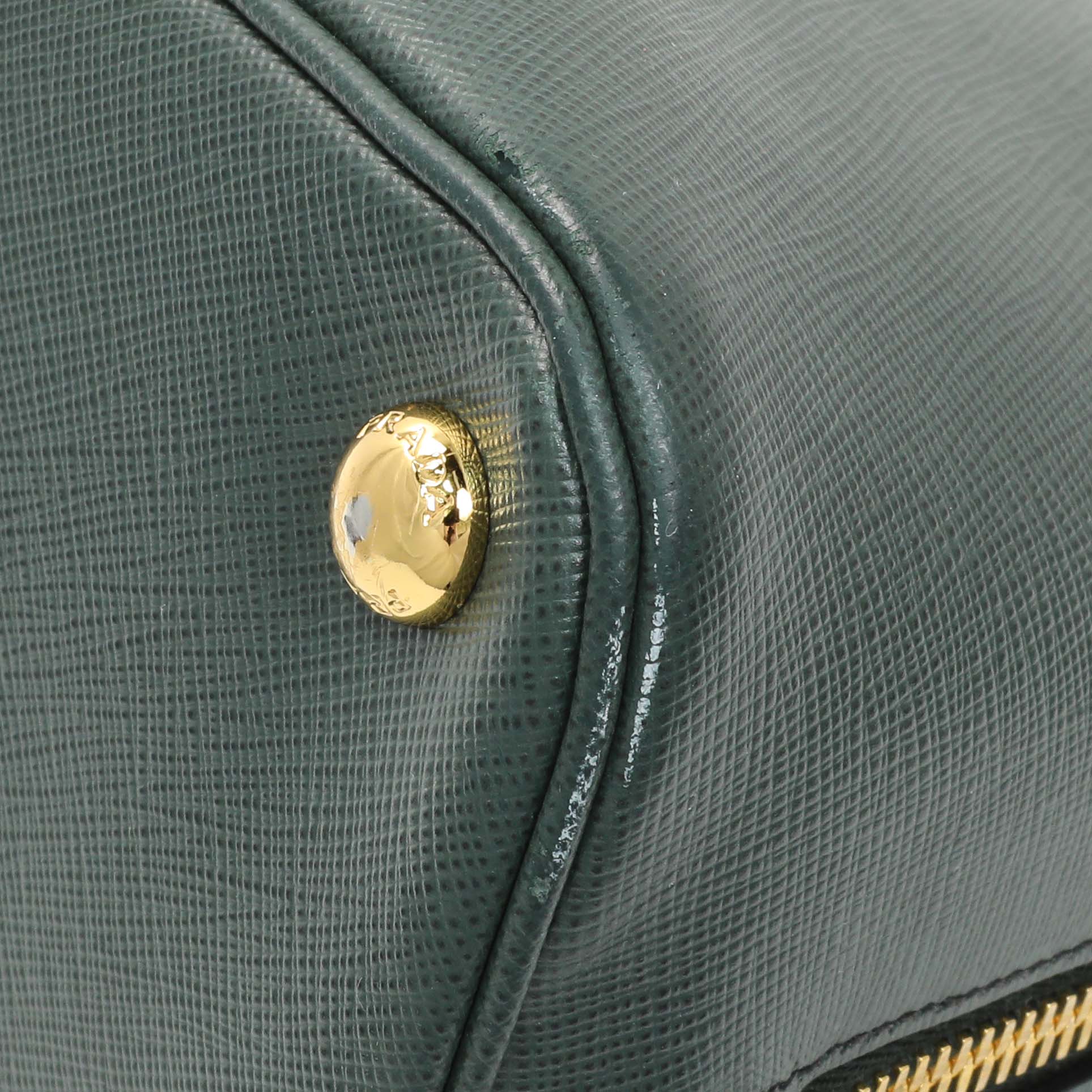 Prada Green Saffiano Medium Promenade Tote - Image 7