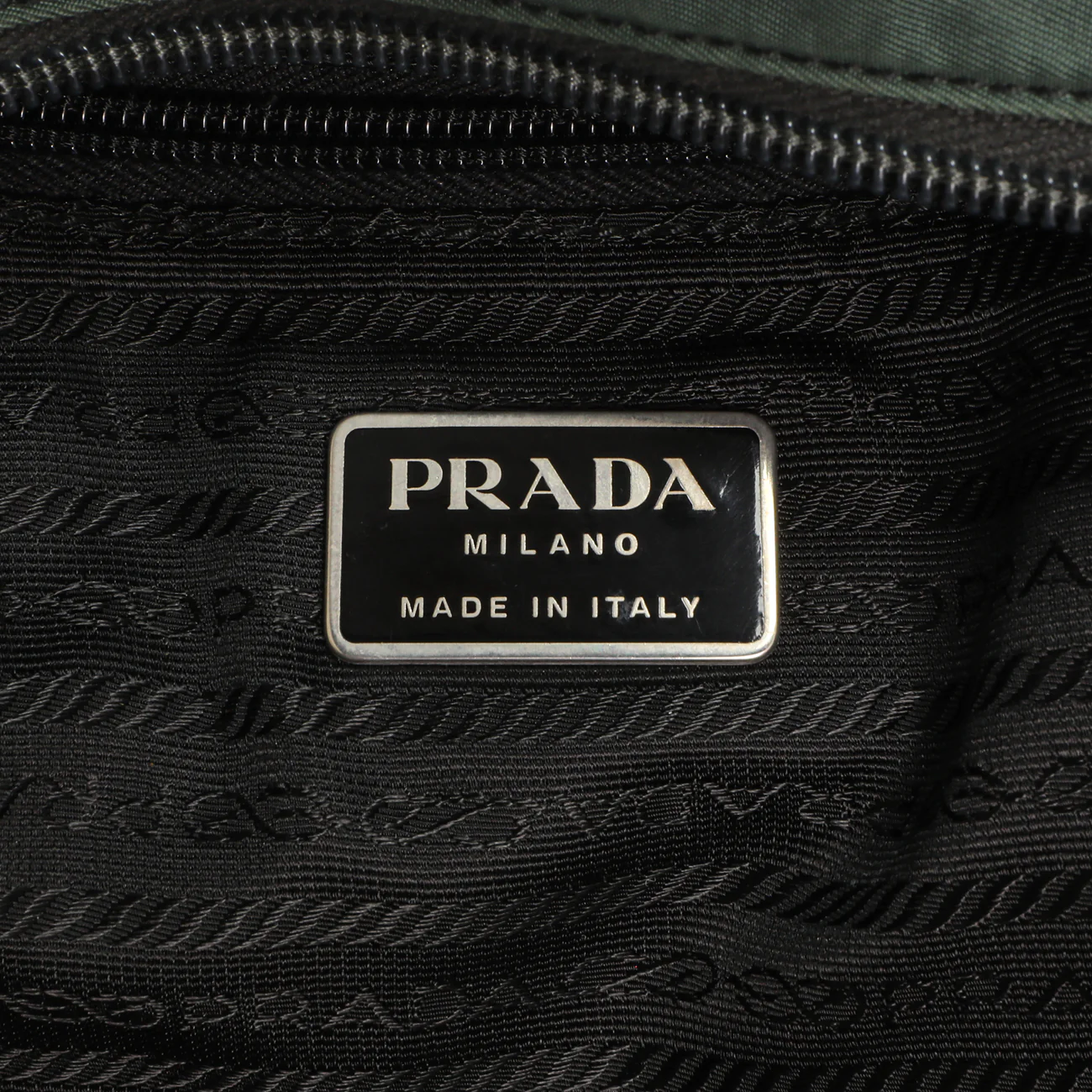 Prada Green Tessuto Nylon City Tote - Image 9