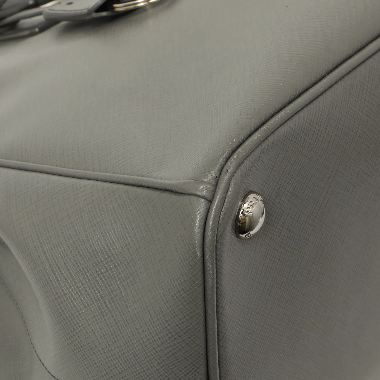 Prada Grey Saffiano Large Galleria Double Zip Tote - Image 4