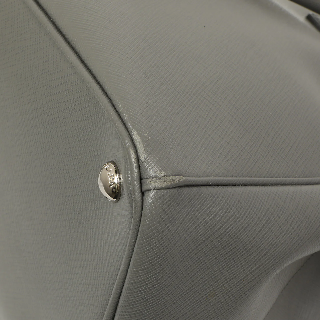 Prada Grey Saffiano Large Galleria Double Zip Tote - Image 5