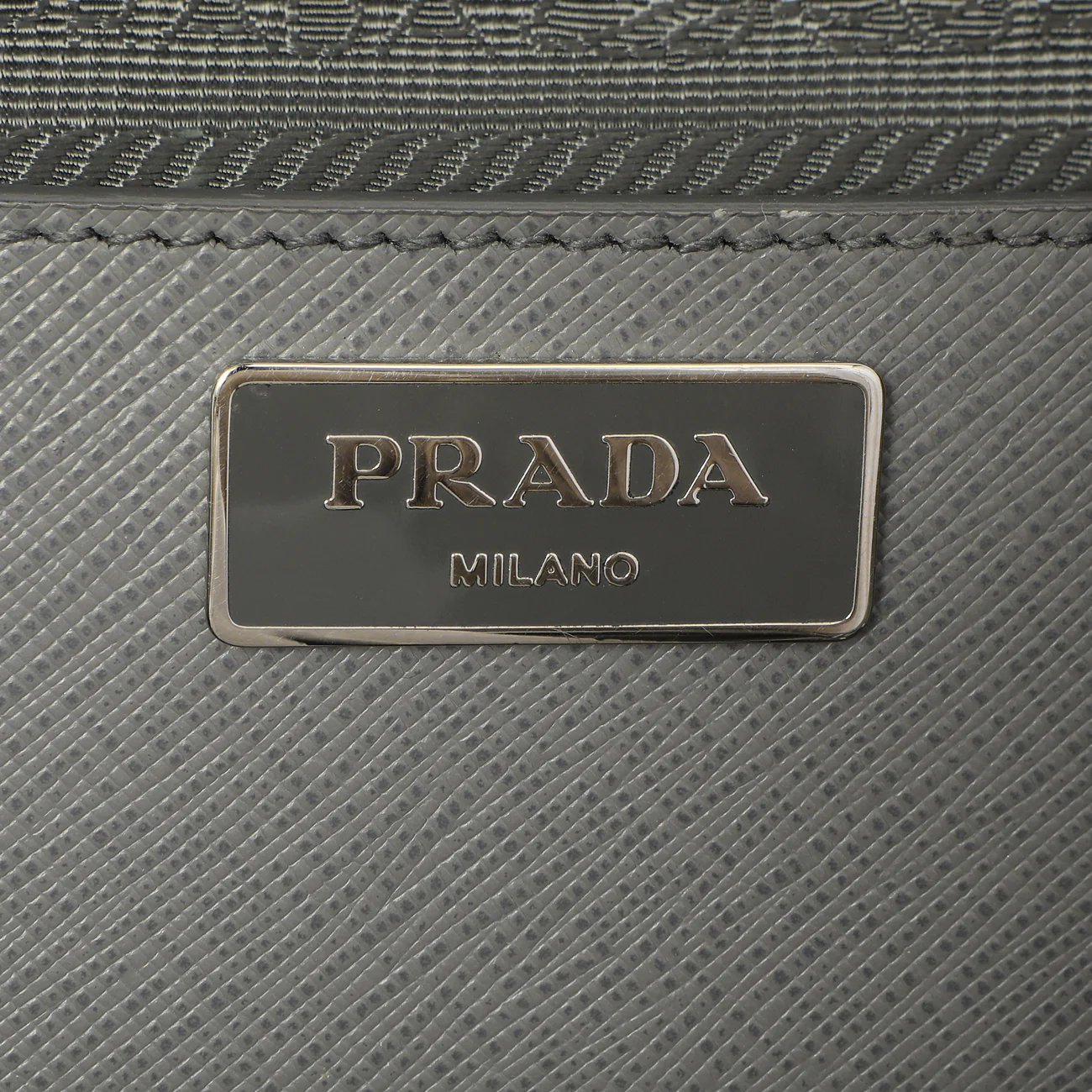 Prada Grey Saffiano Large Galleria Double Zip Tote - Image 9