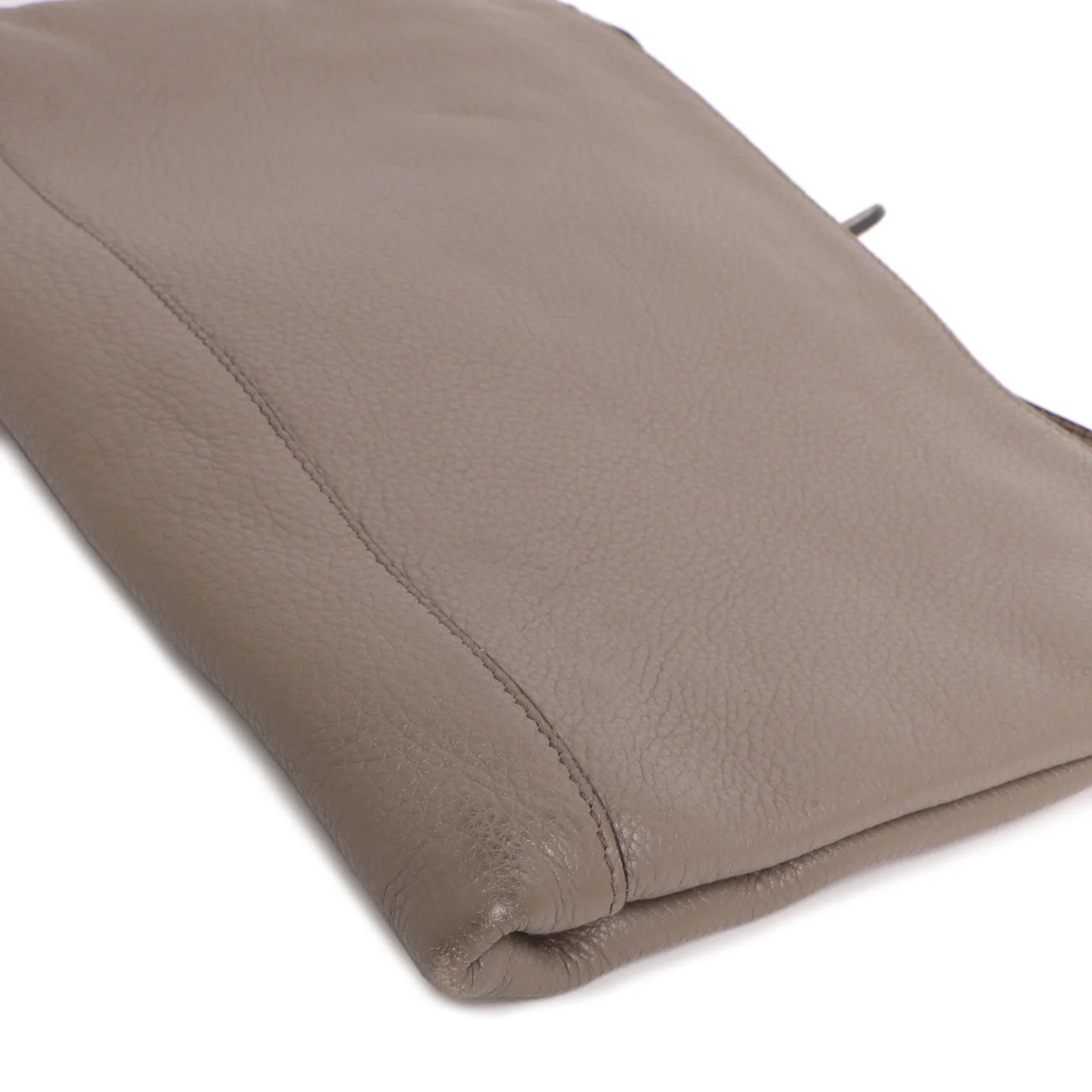 Prada Grey Vitello Daino Soft Crossbody - Image 6