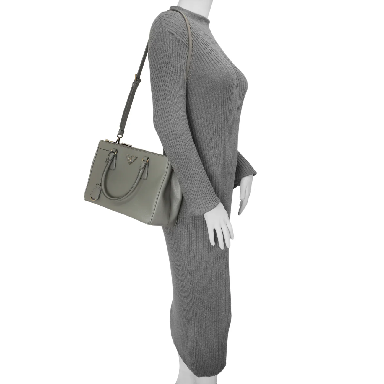 Prada Marmo Saffiano Small Galleria Double Zip Tote - Image 11