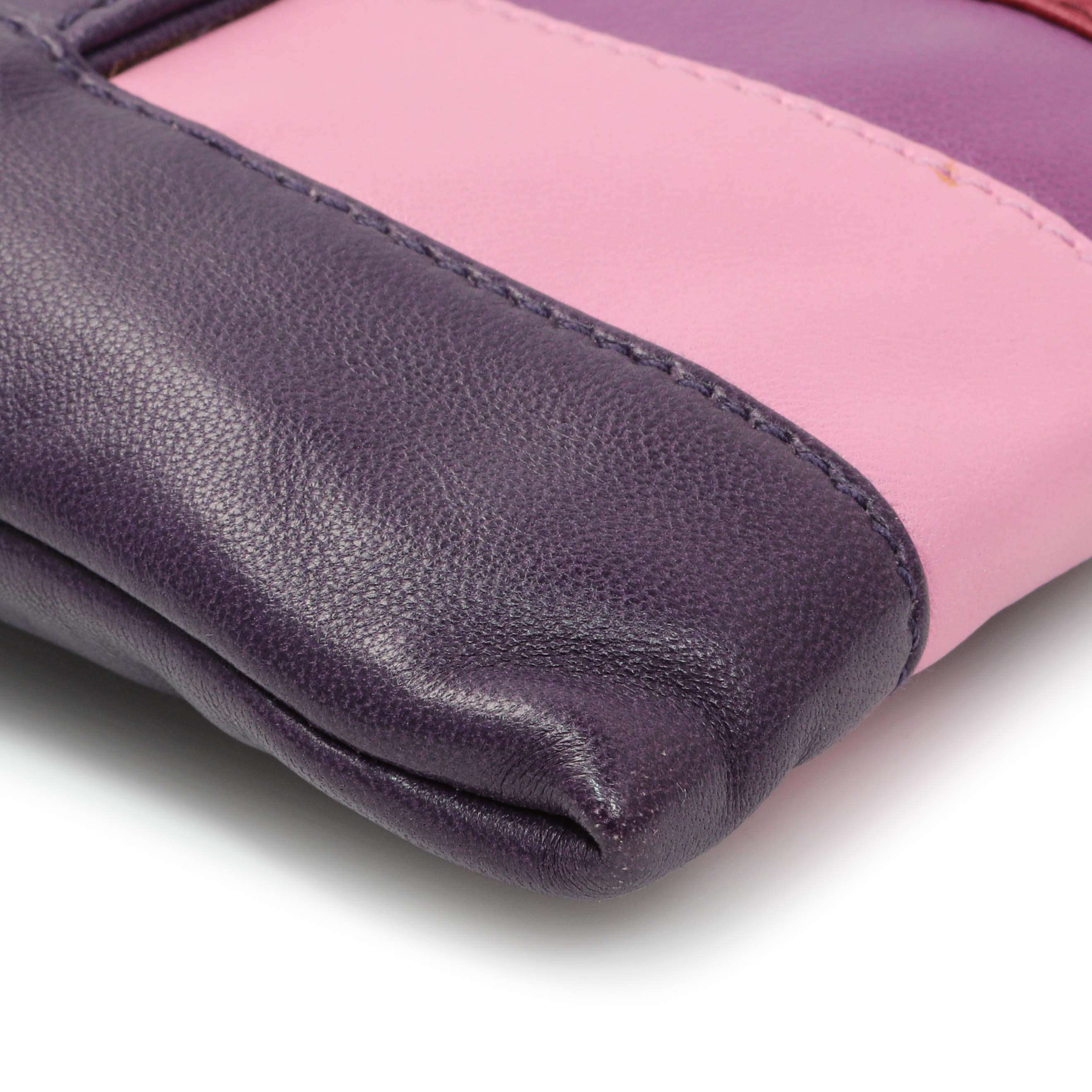 Prada Multicolor Nappa Stripes Clutch - Image 4
