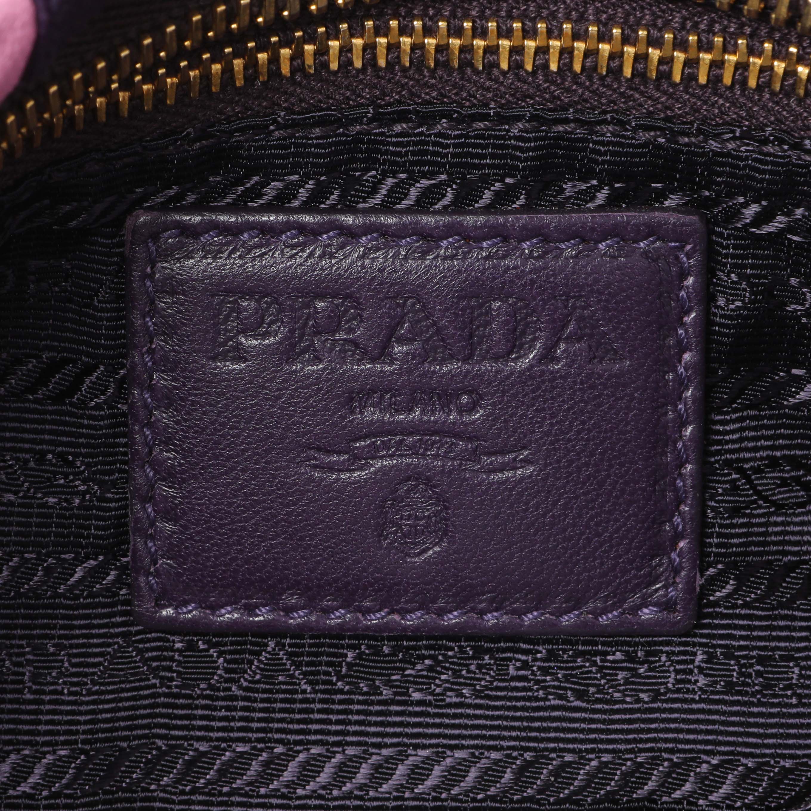 Prada Multicolor Nappa Stripes Clutch - Image 7