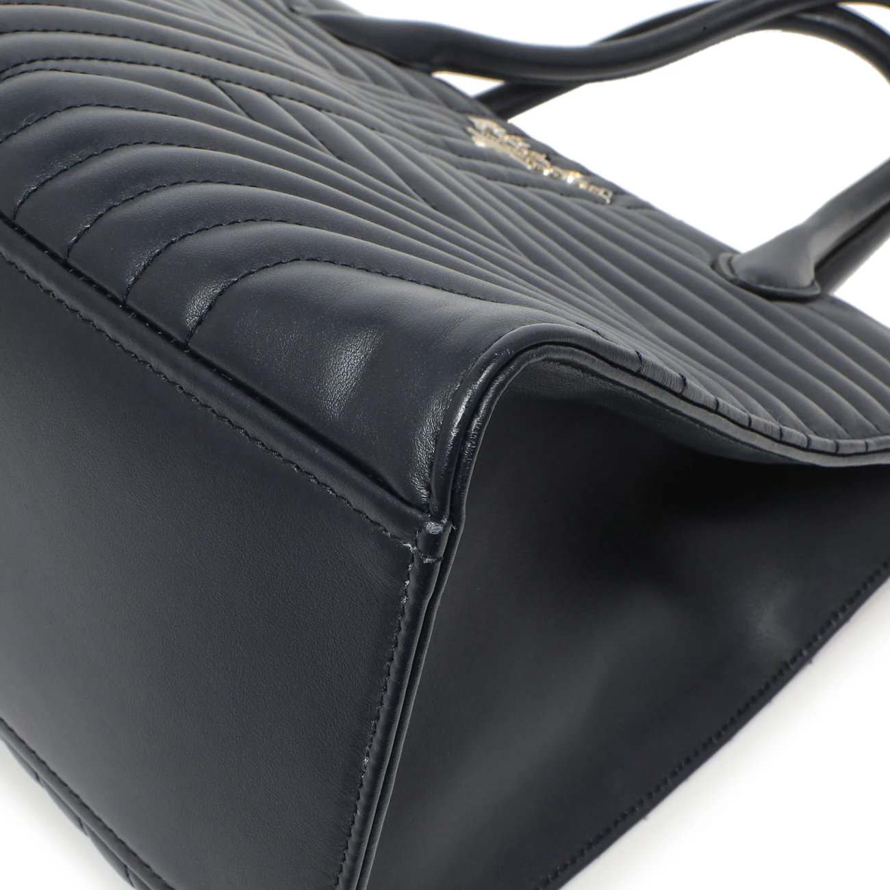 Prada Navy Soft Calfskin Impunture Diagramme Tote - Image 5