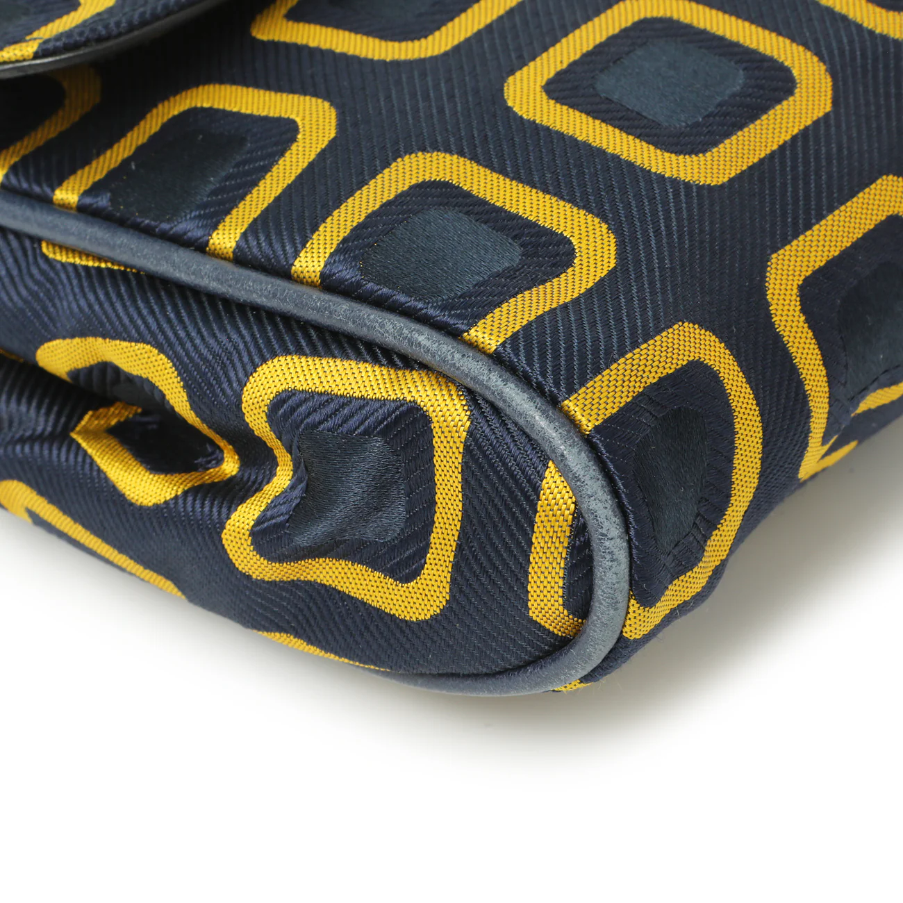 Prada Nylon Printed Holliday & Brown Flap Bag - Image 4
