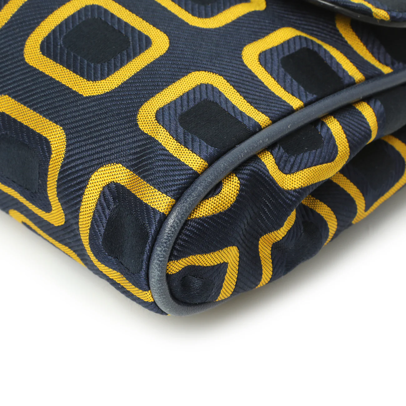 Prada Nylon Printed Holliday & Brown Flap Bag - Image 5