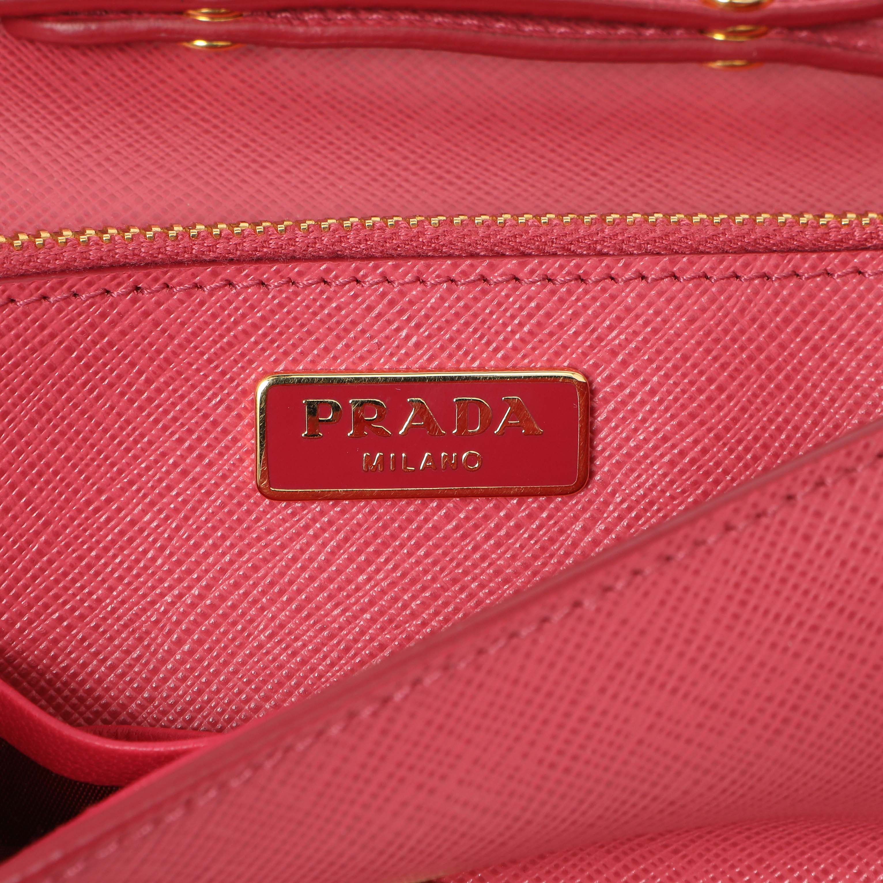 Prada Peonia Saffiano Lux Mini Crossbody - Image 10