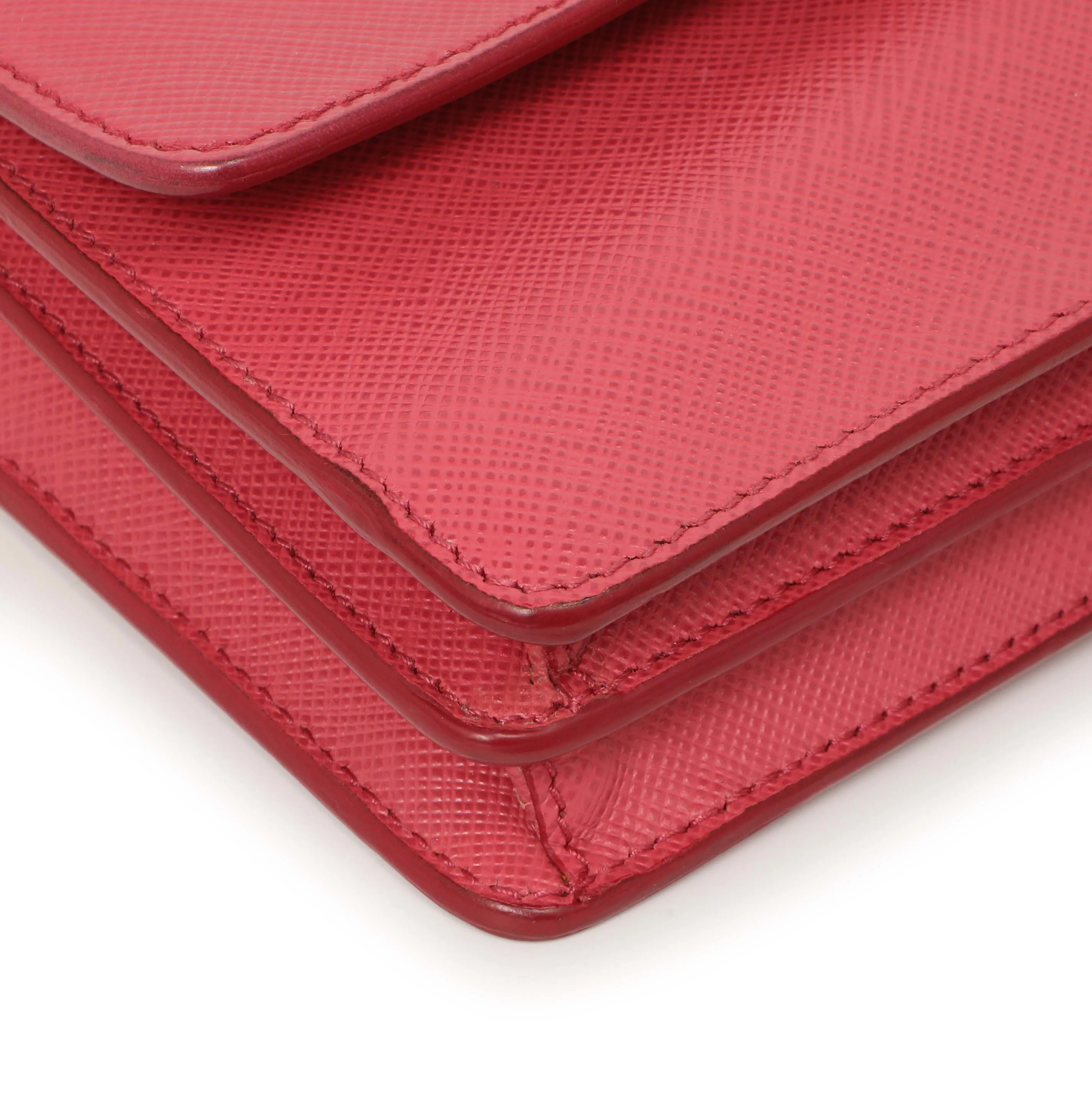 Prada Peonia Saffiano Lux Mini Crossbody - Image 5