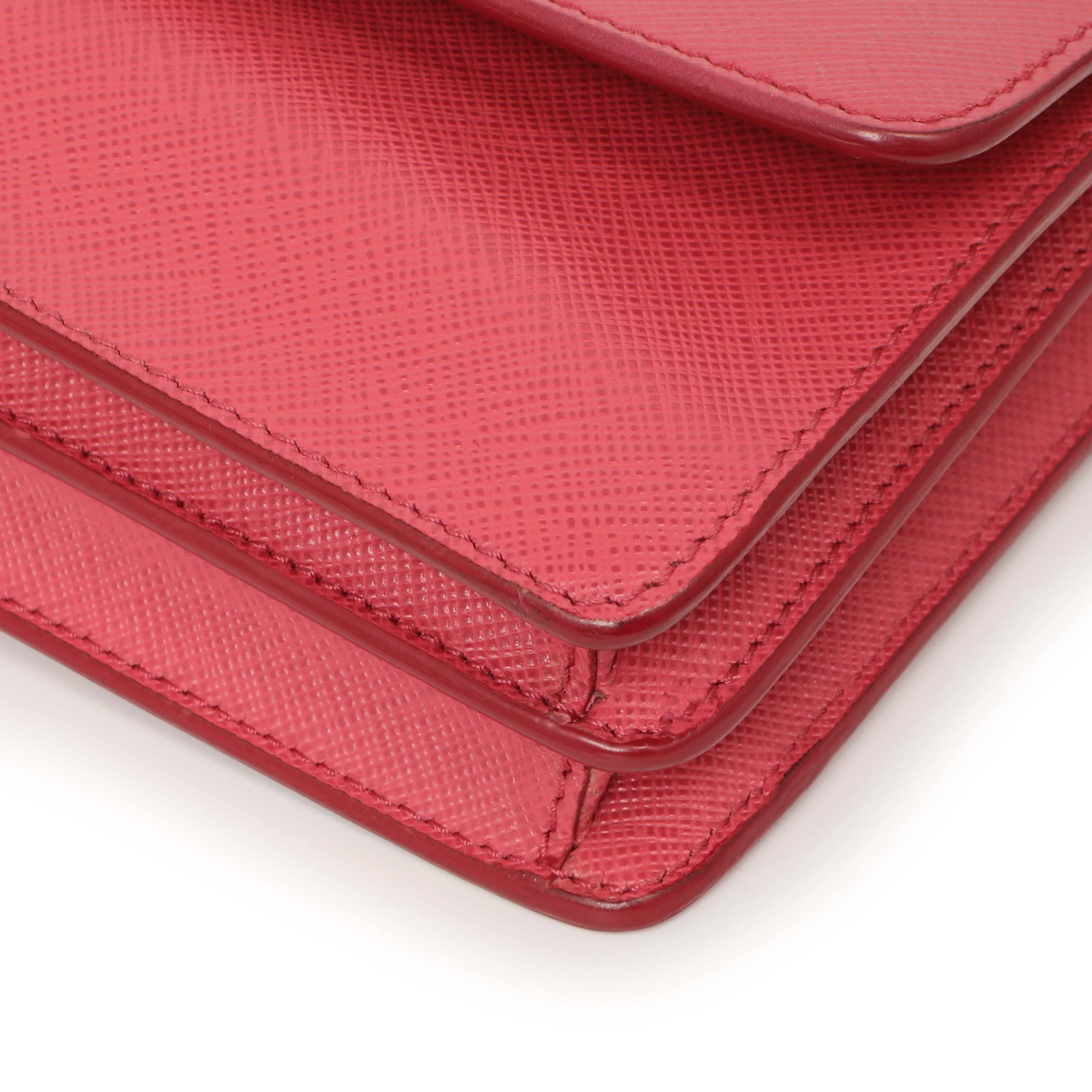 Prada Peonia Saffiano Lux Mini Crossbody - Image 6