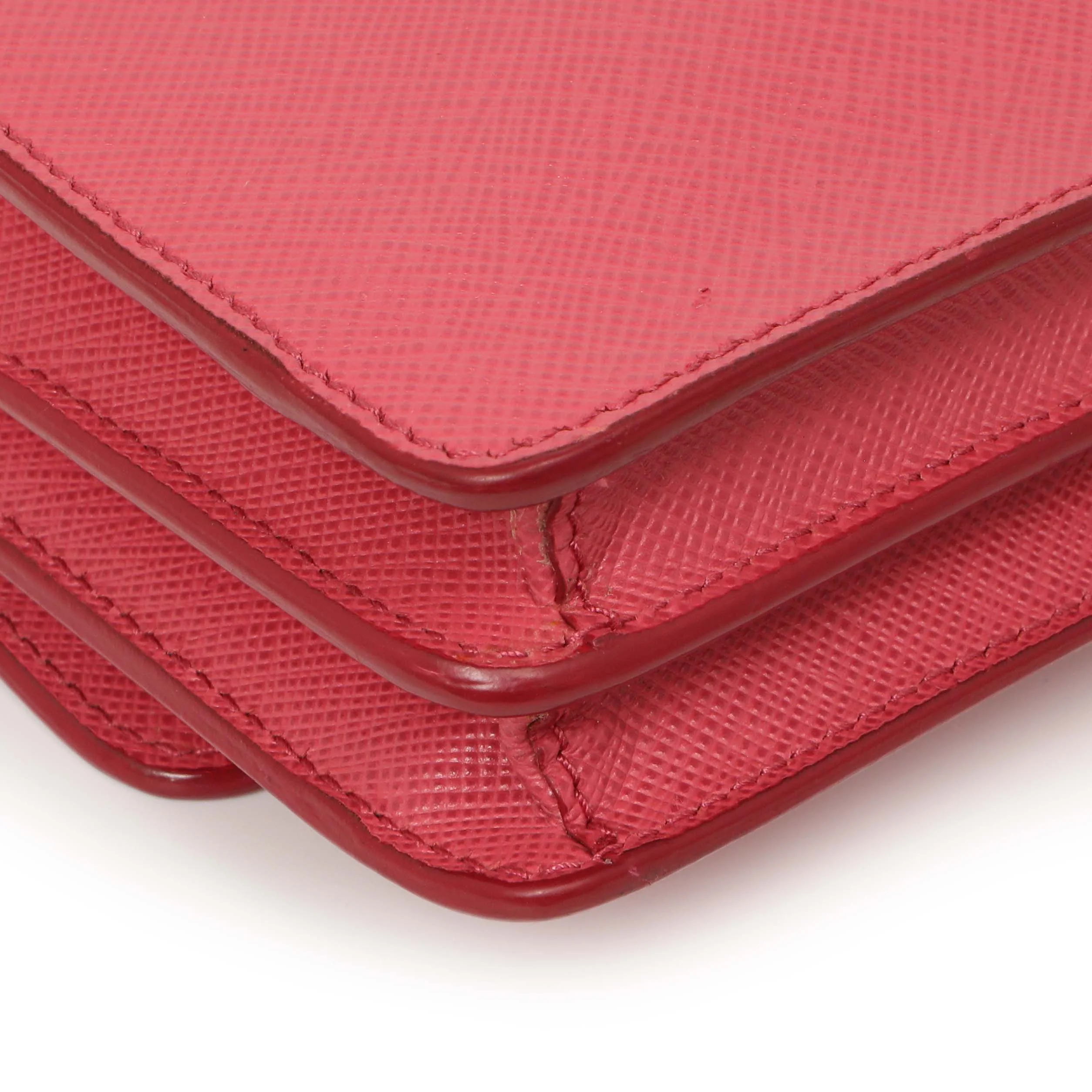 Prada Peonia Saffiano Lux Mini Crossbody - Image 7