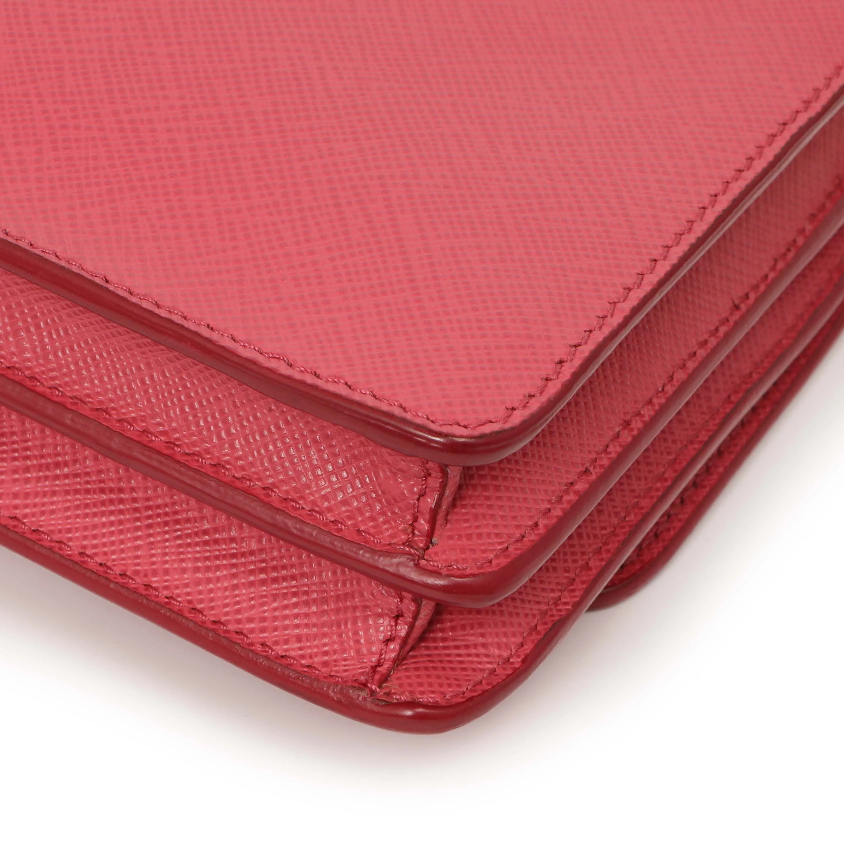 Prada Peonia Saffiano Lux Mini Crossbody - Image 8