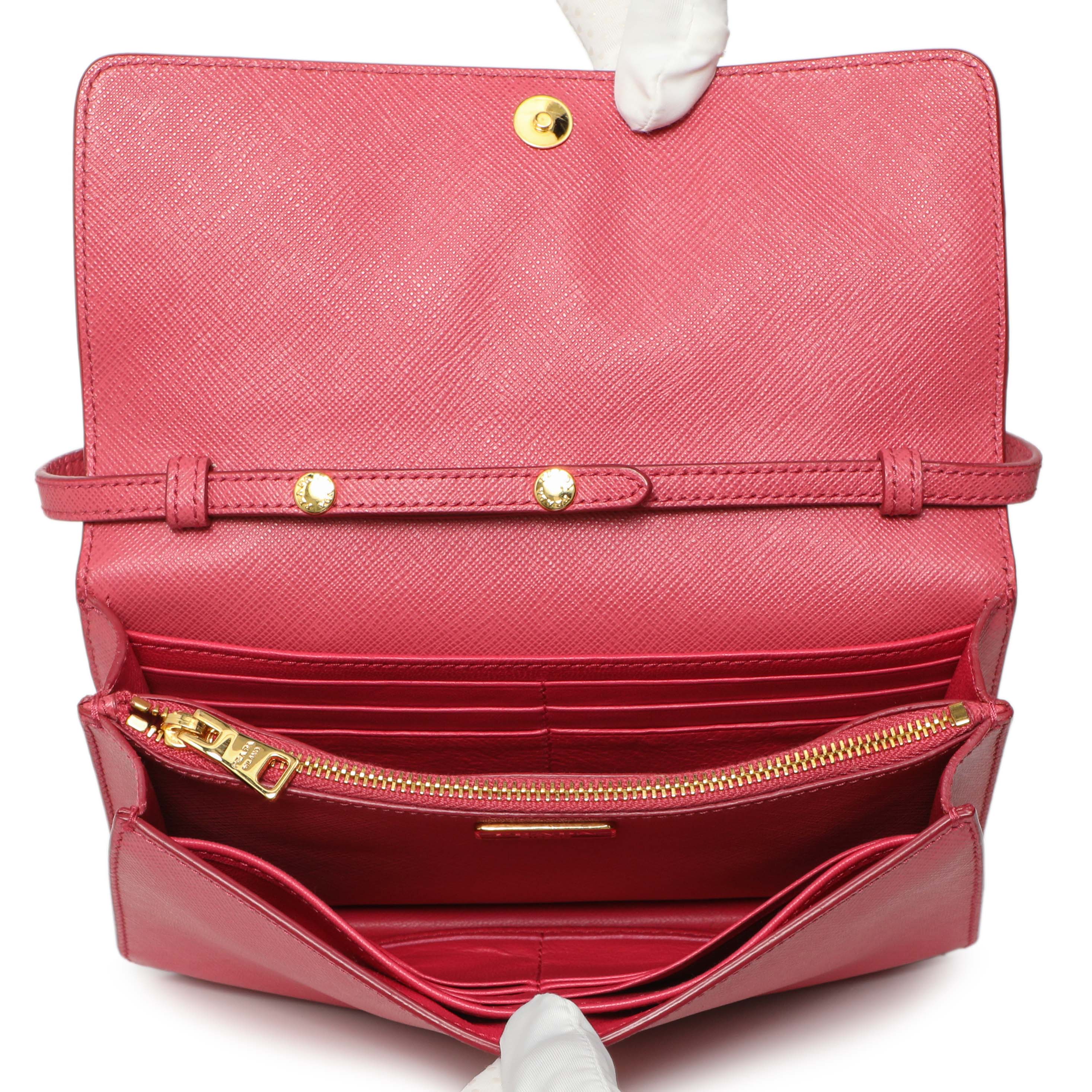 Prada Peonia Saffiano Lux Mini Crossbody - Image 9