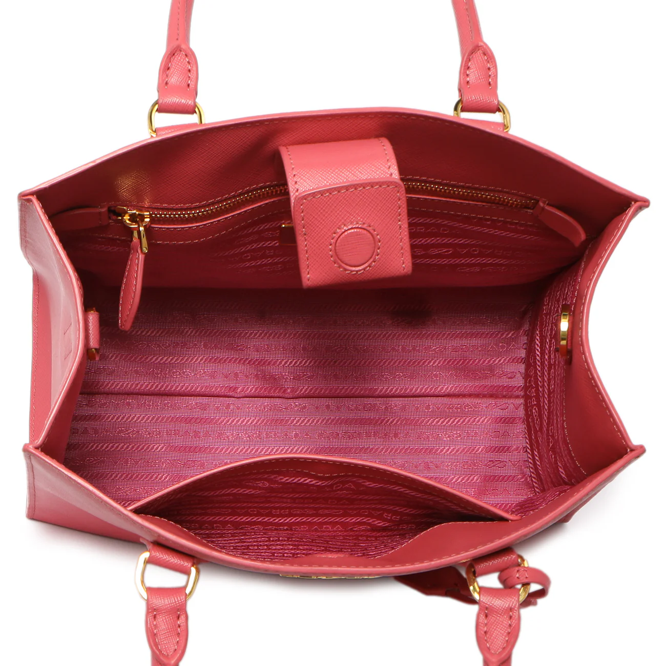 Prada Peonia Saffiano Tote - Image 8